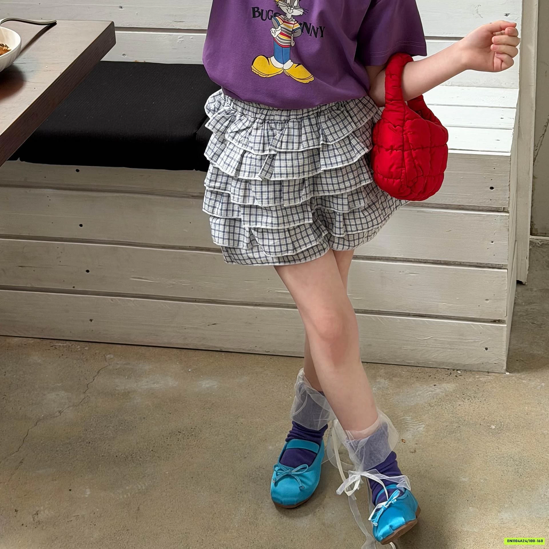 QUẦN GIẢ VÁY XẾP TẦNG CARO