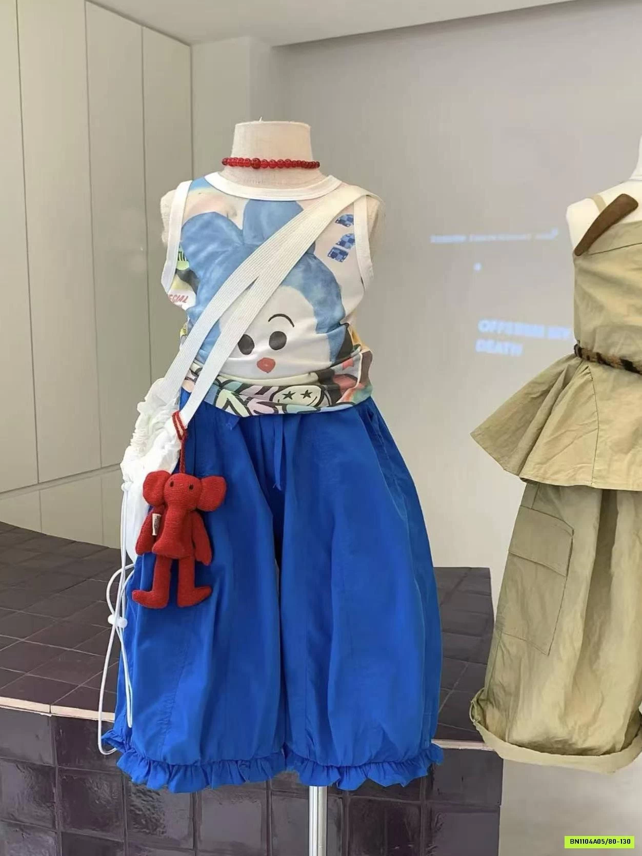 ÁO SÁT NÁCH MIX QUẦN BÍ XANH COBAN