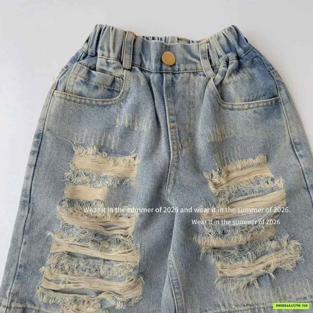 JEANS LỬNG RÁCH T&QKIDS