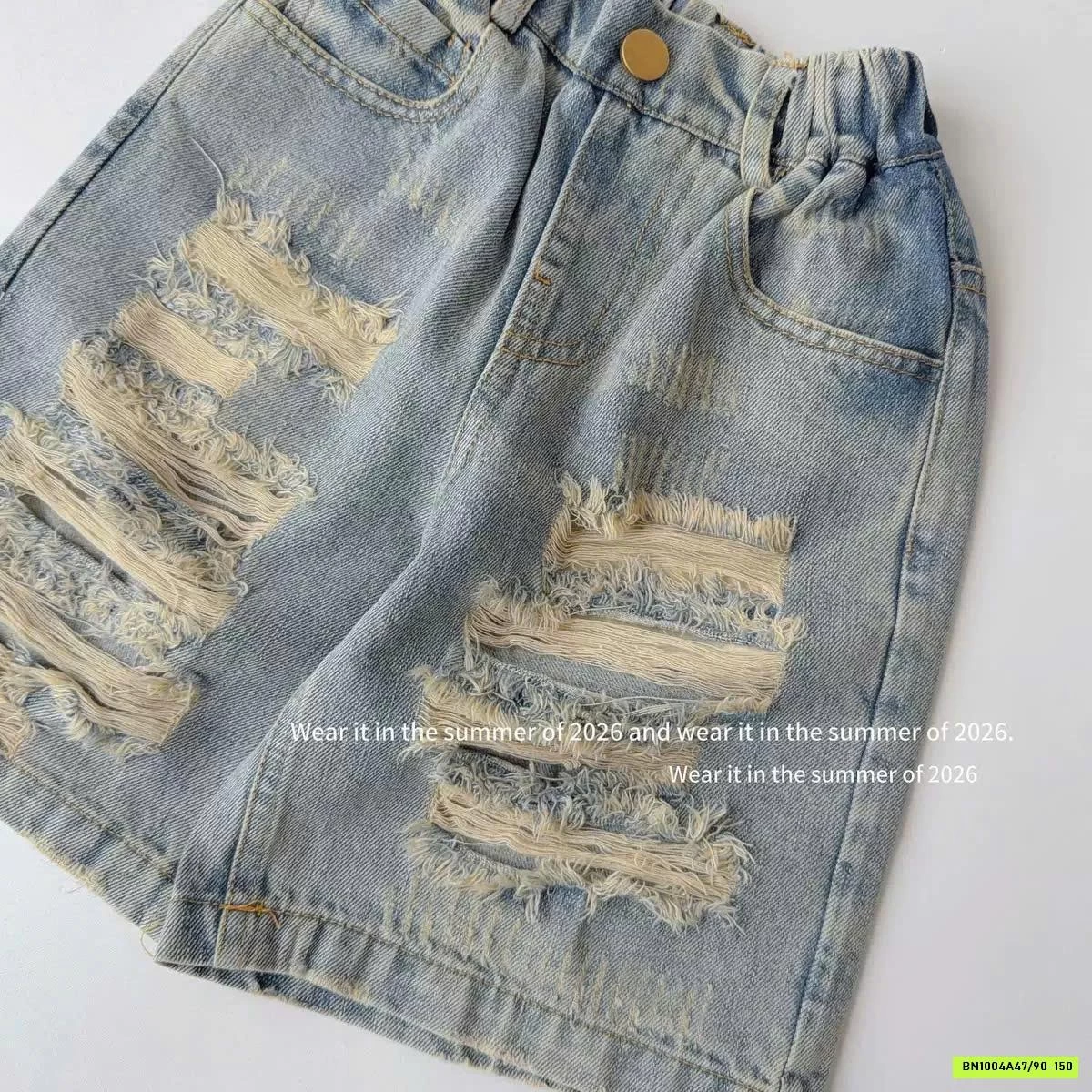JEANS LỬNG RÁCH T&QKIDS