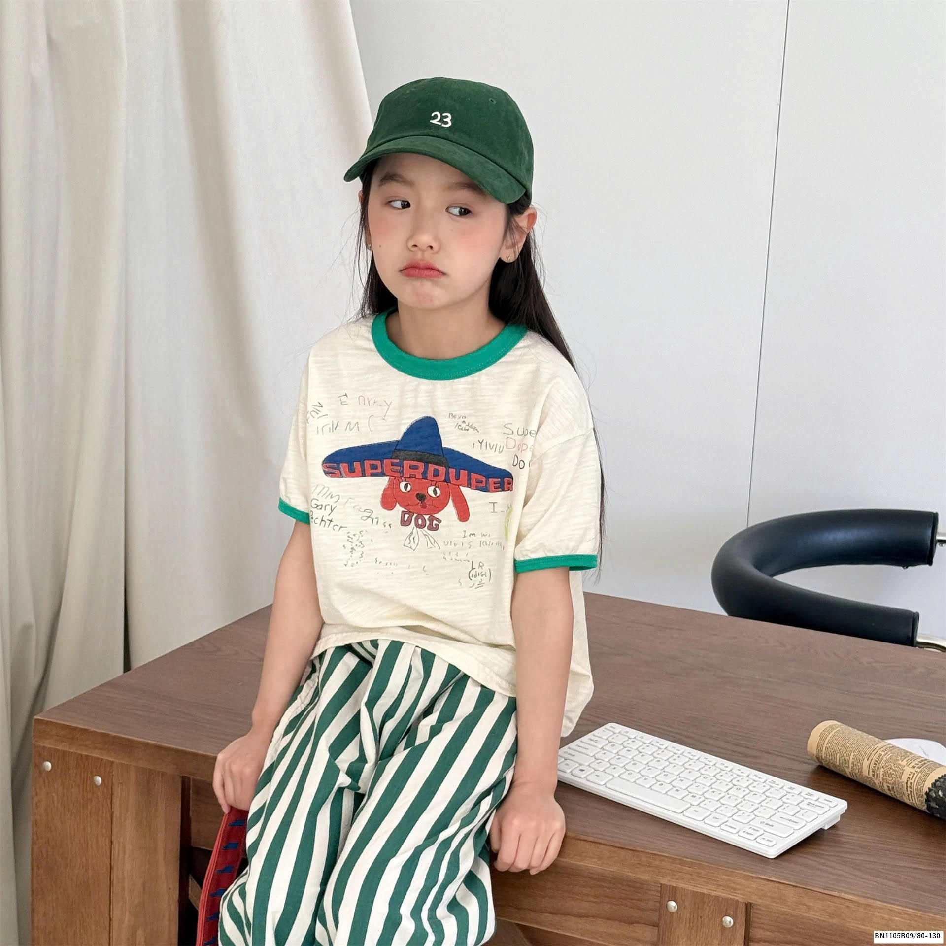 ÁO THUN XƯỚC CHÓ ĐỘI MŨ  ADBABY