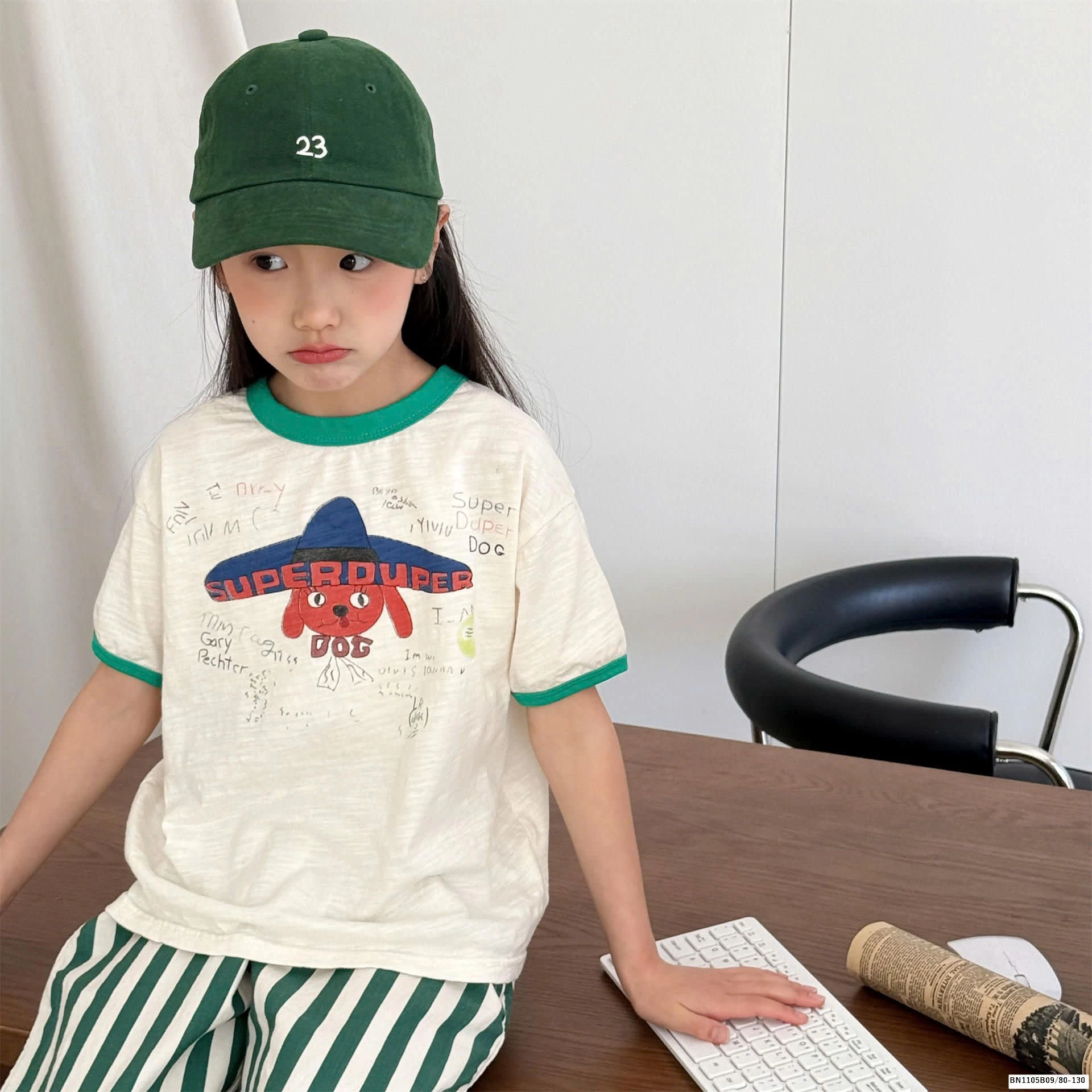 ÁO THUN XƯỚC CHÓ ĐỘI MŨ  ADBABY