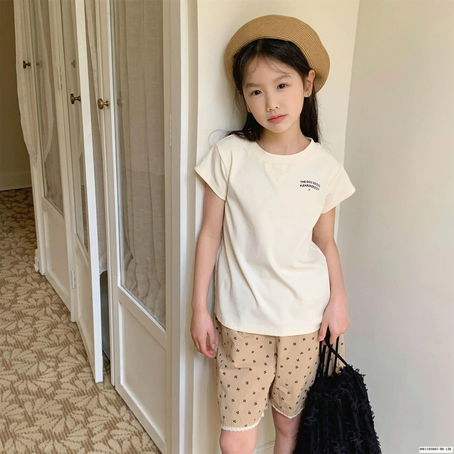 QUẦN SHORT HOA VIỀN REN ADBABY