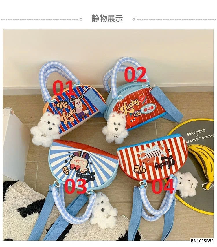 TÚI THỜI TRANG BÁN NGUYỆT HOẠT HÌNH CHO BÉ