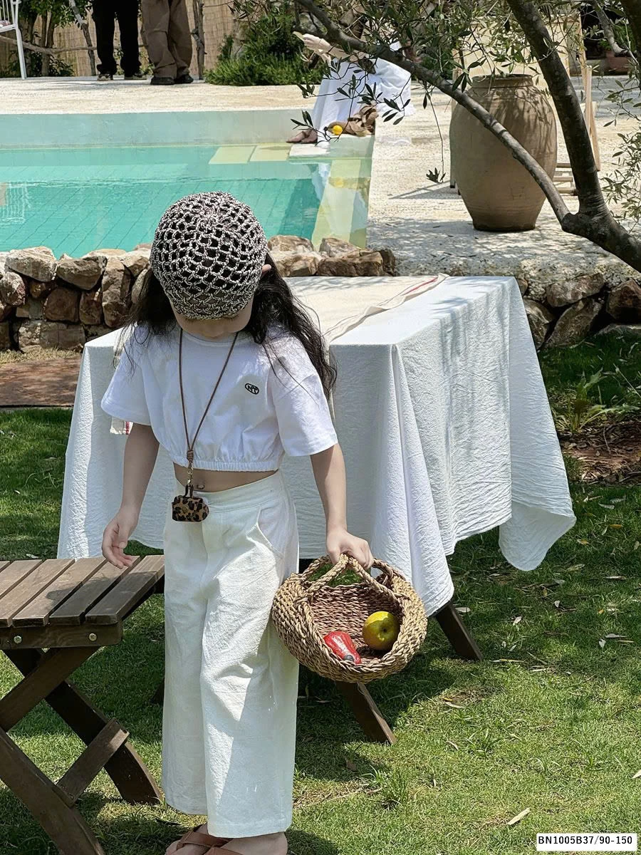 SET ÁO THUN CROPTOP MIX QUẦN SUÔNG