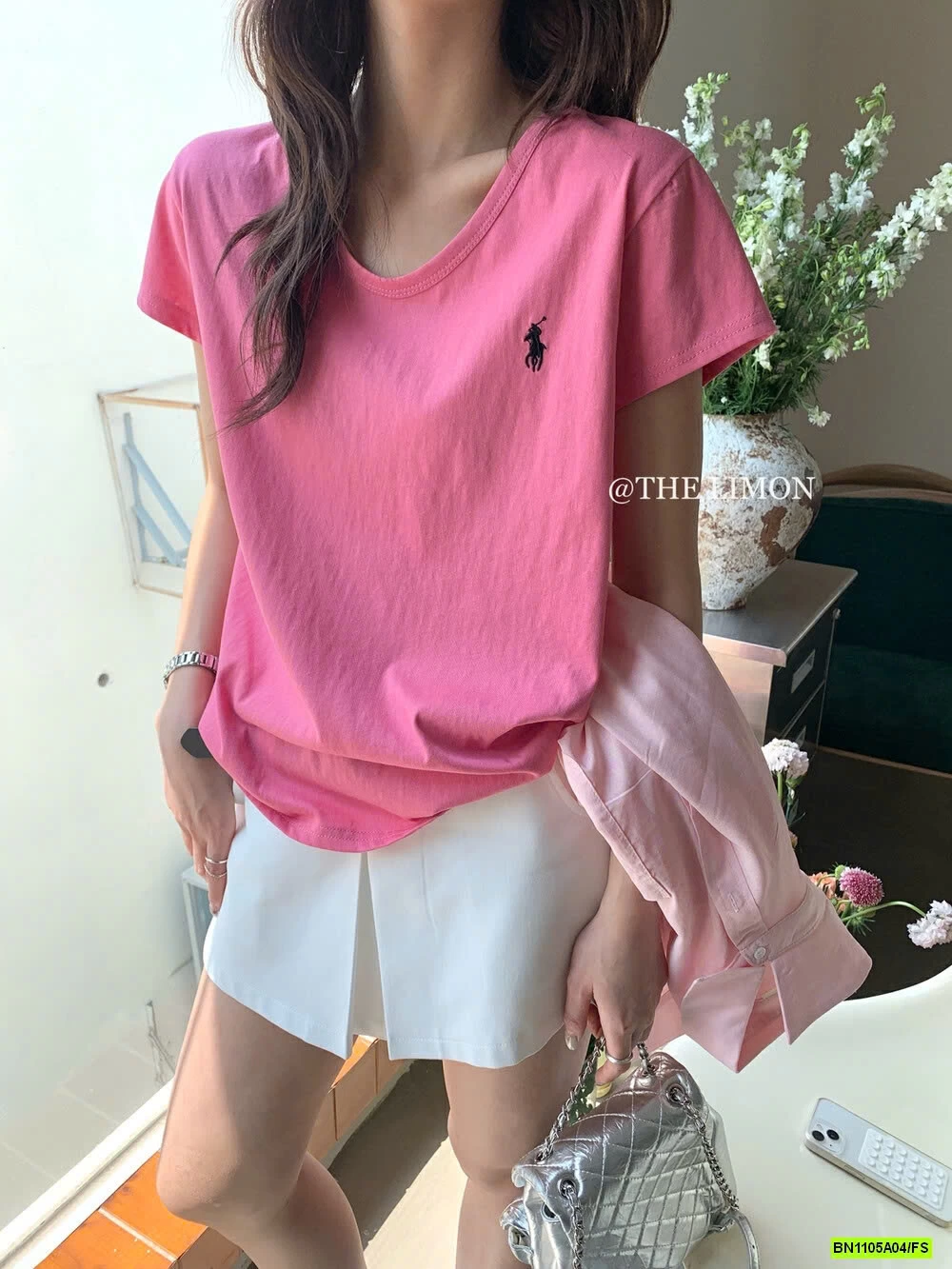 ÁO THUN XƯỚC LOGO NGỰA THELIMON