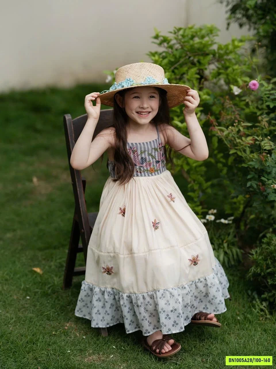 ĐẦM 2 DÂY THÊU CAO CẤP