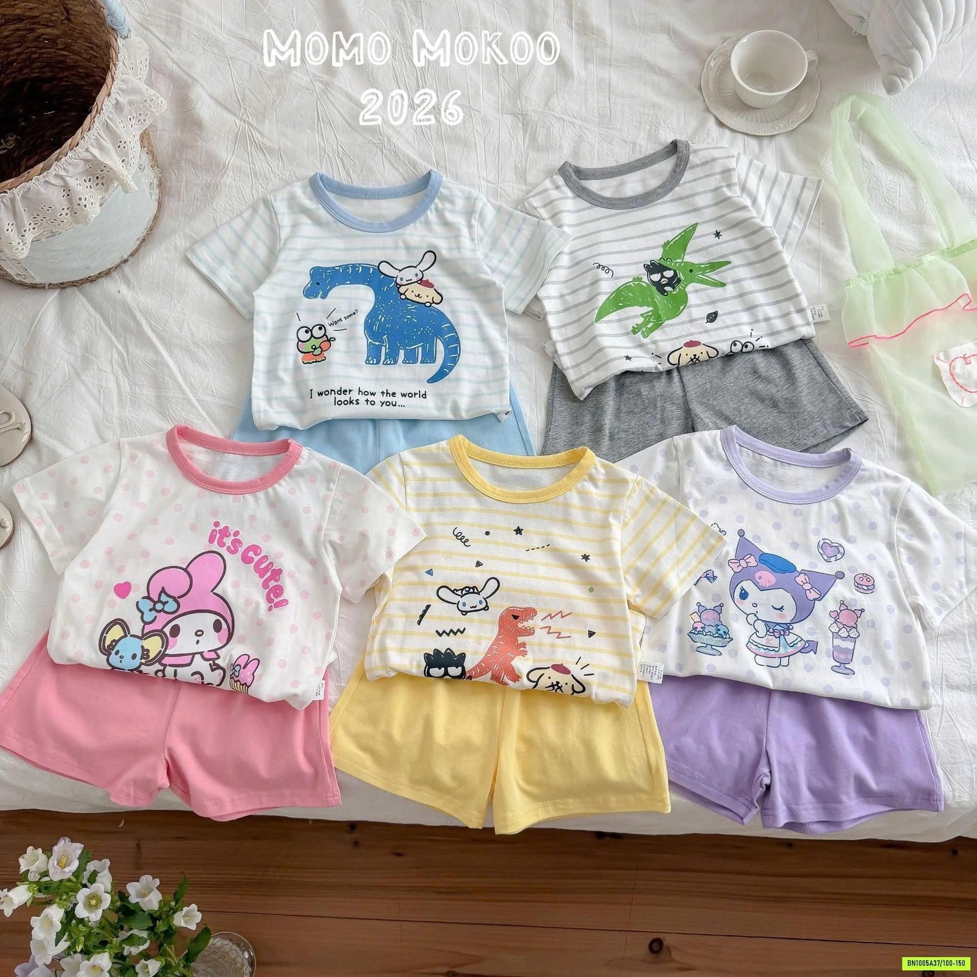 BỘ COTTON HỌA TIẾT CHO BÉ