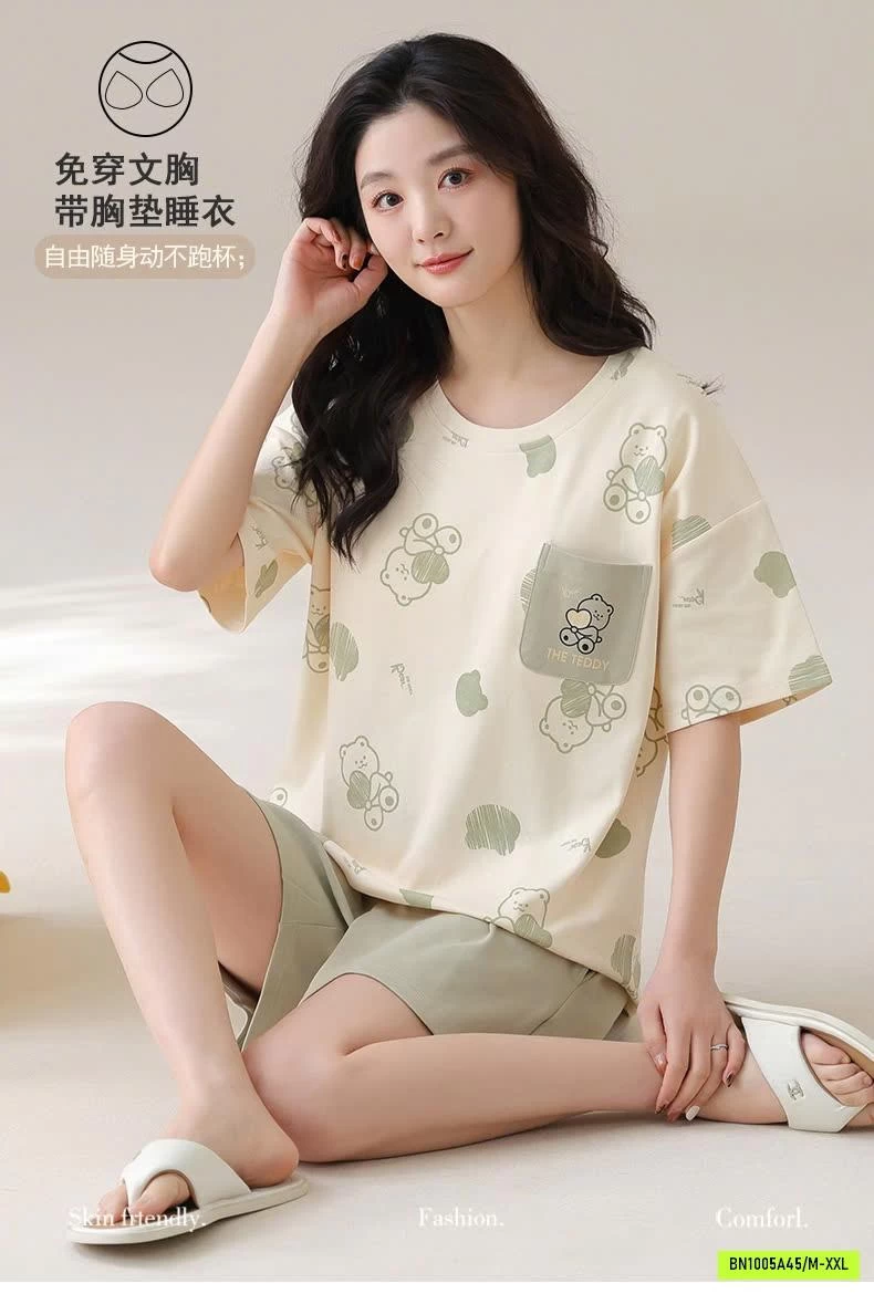BỘ MẶC NHÀ NỮ KÈM BRA