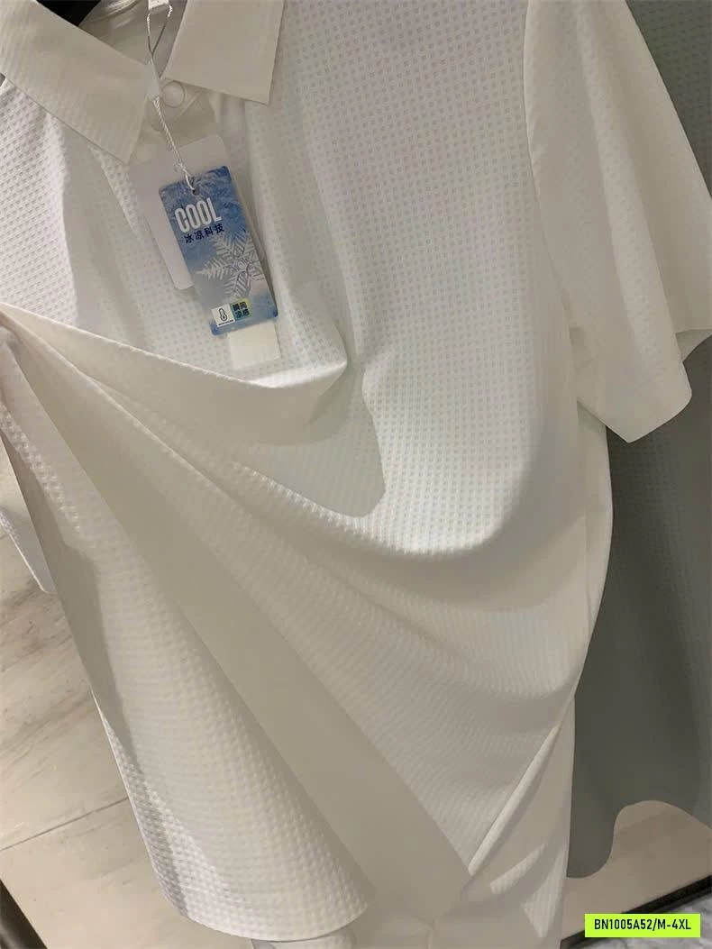 POLO BĂNG LỤA KO ĐƯỜNG MAY NAM