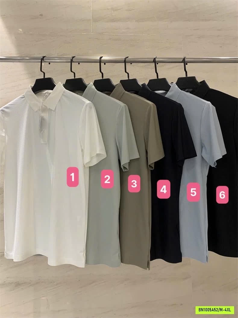 POLO BĂNG LỤA KO ĐƯỜNG MAY NAM