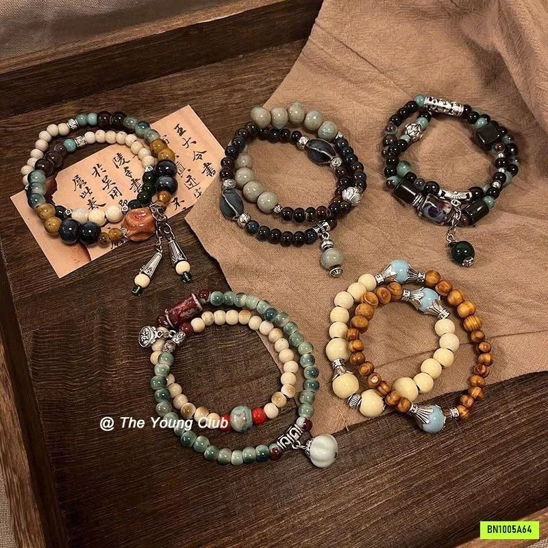 VÒNG TAY GỐM SỨ PHONG CÁCH VINTAGE