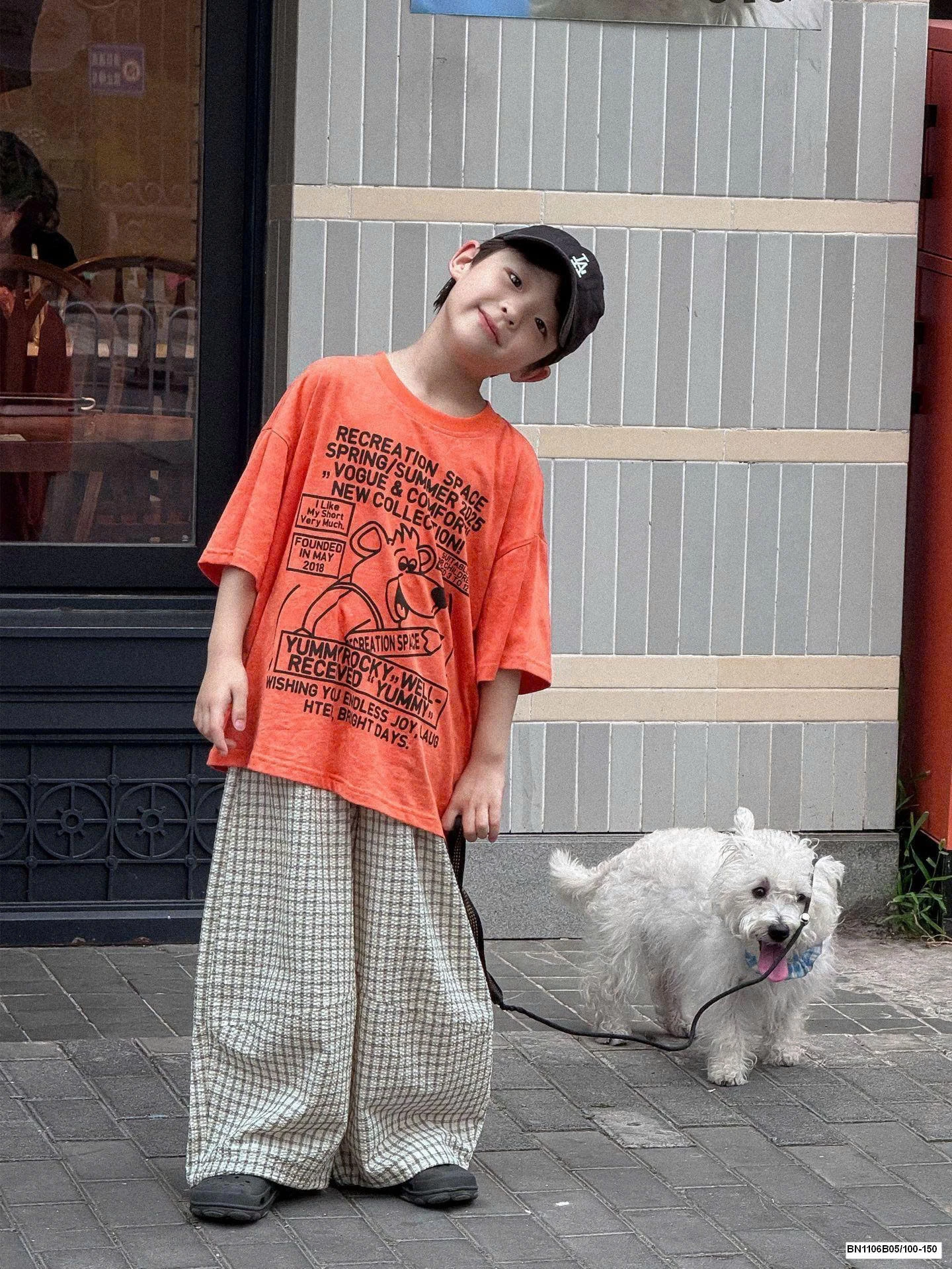 ÁO PHÔNG GẤU MIX QUẦN CARO MẪU MỚI