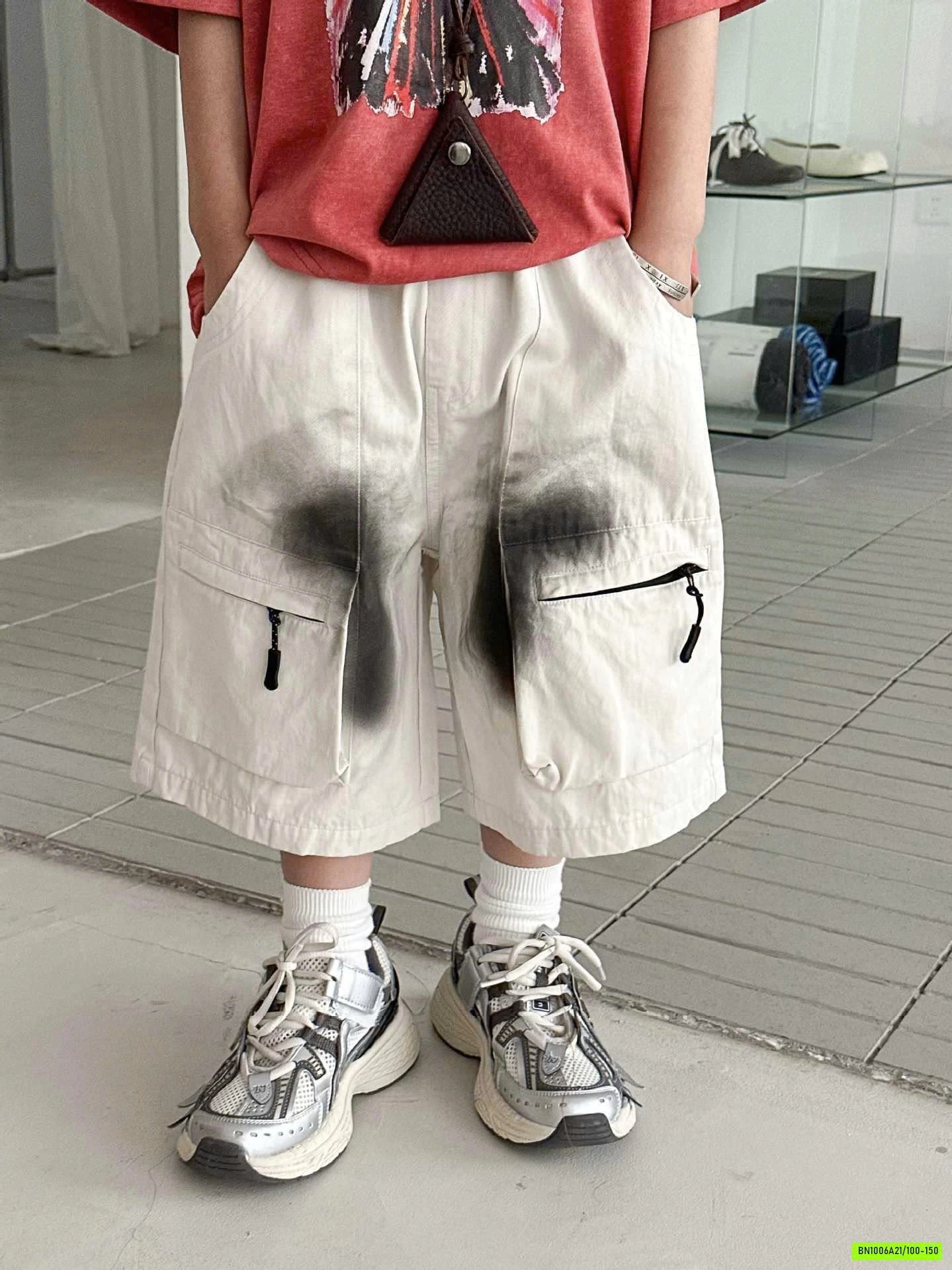 ÁO HỒNG BẠC MIX SHORT TÚI HỘP