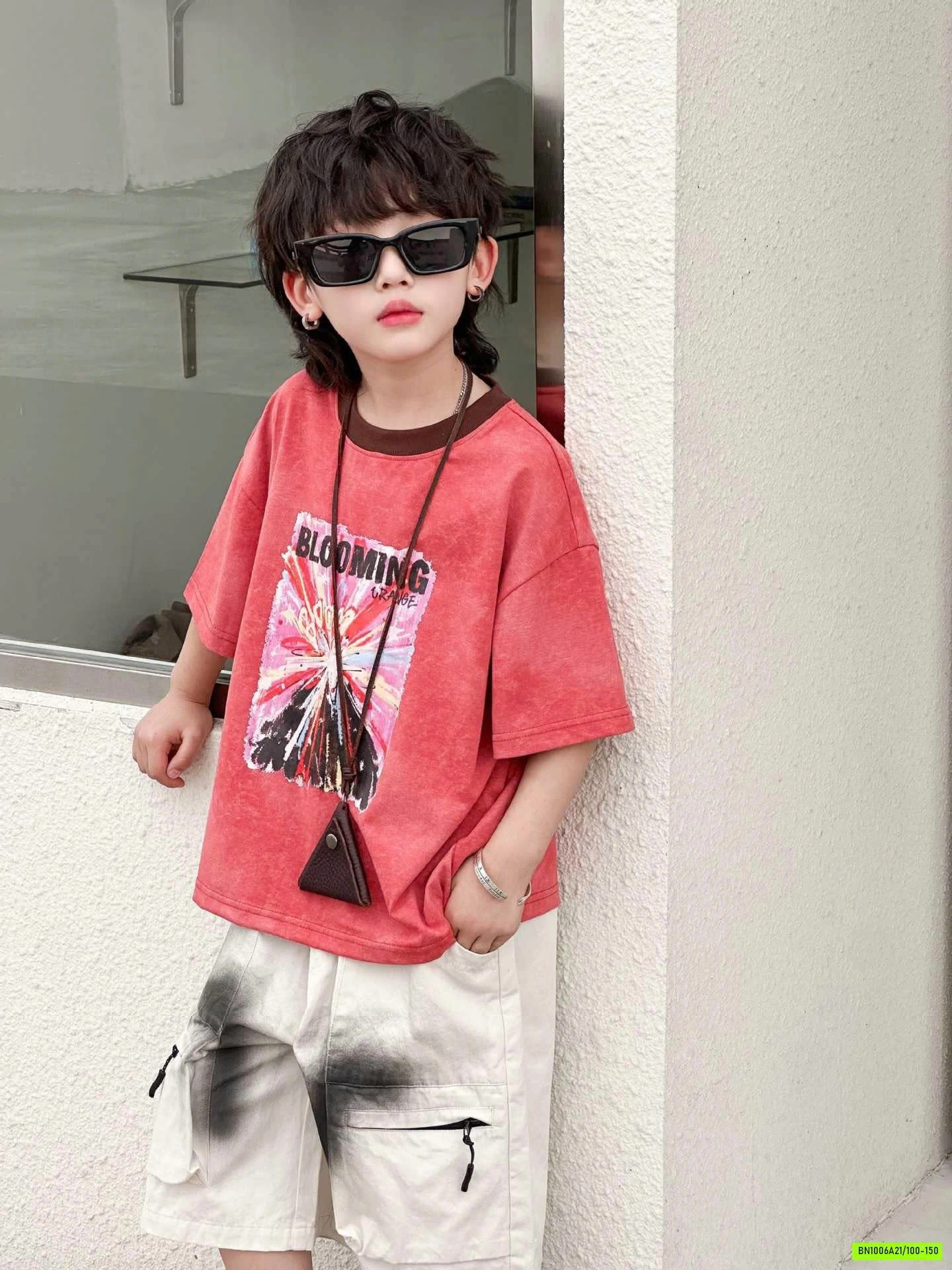 ÁO HỒNG BẠC MIX SHORT TÚI HỘP