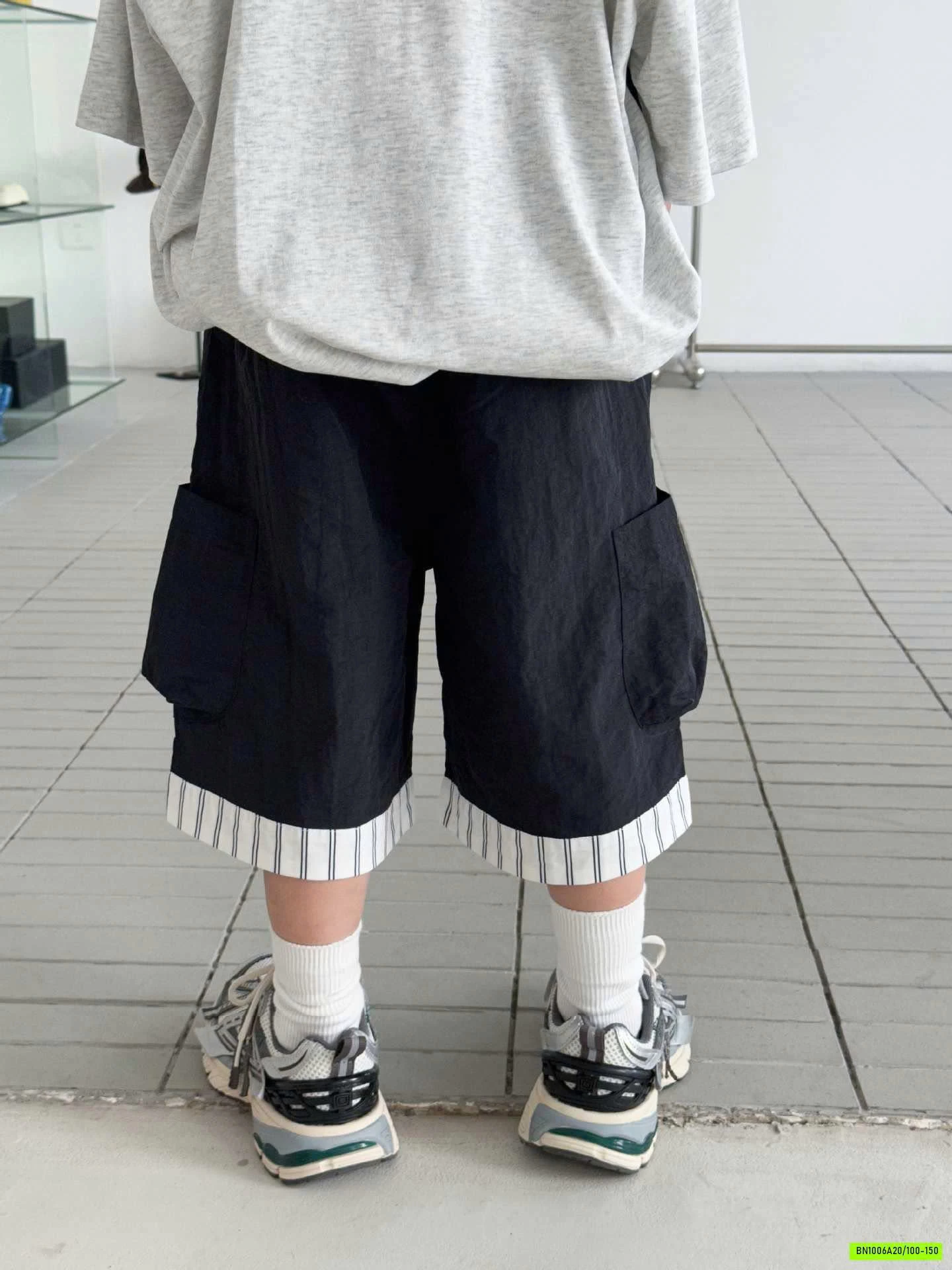 ÁO GIẢ 2 LỚP MIX SHORT ĐEN