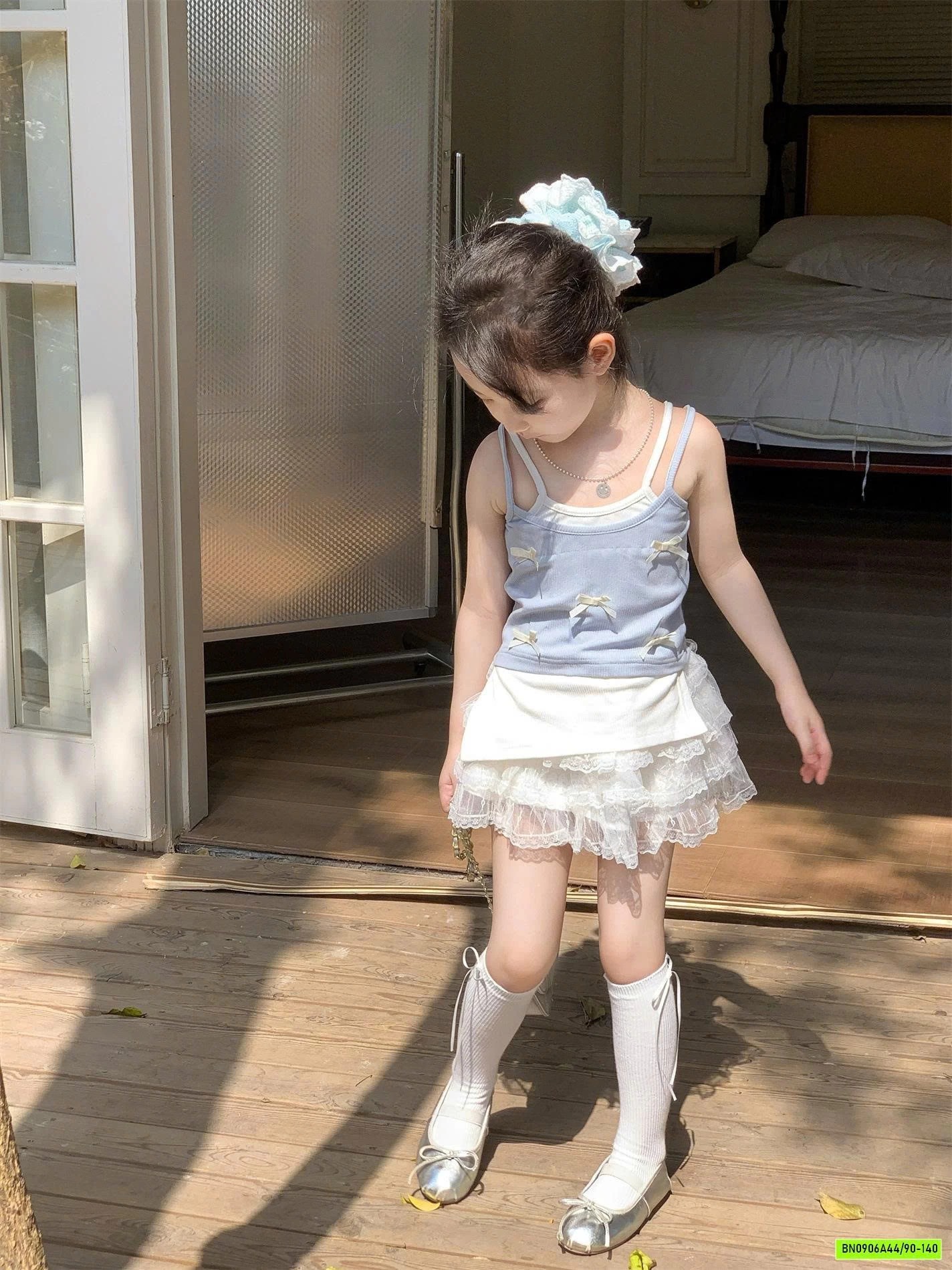 ÁO 2 DÂY NƠ MIX CV REN TRẮNG