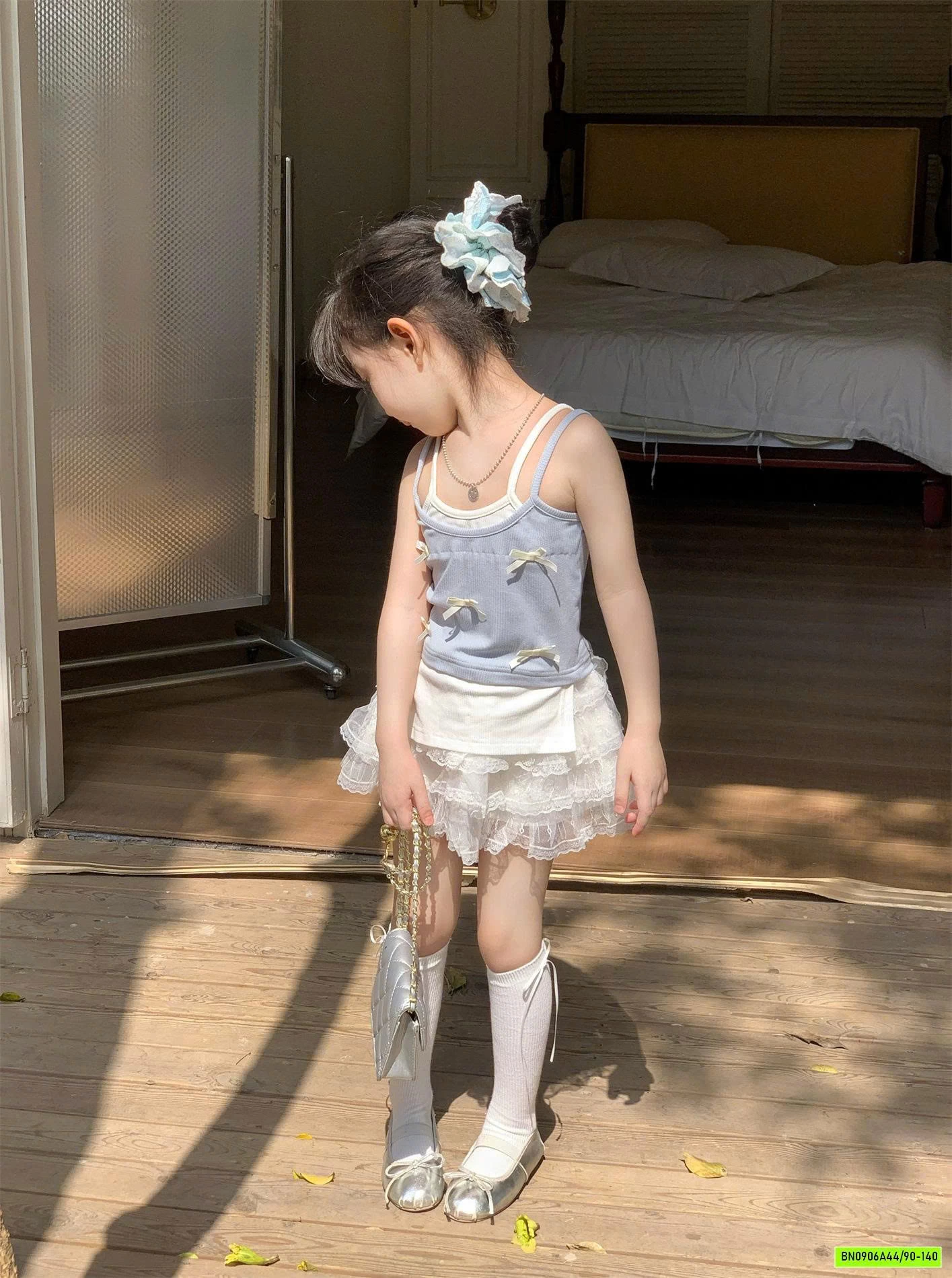 ÁO 2 DÂY NƠ MIX CV REN TRẮNG