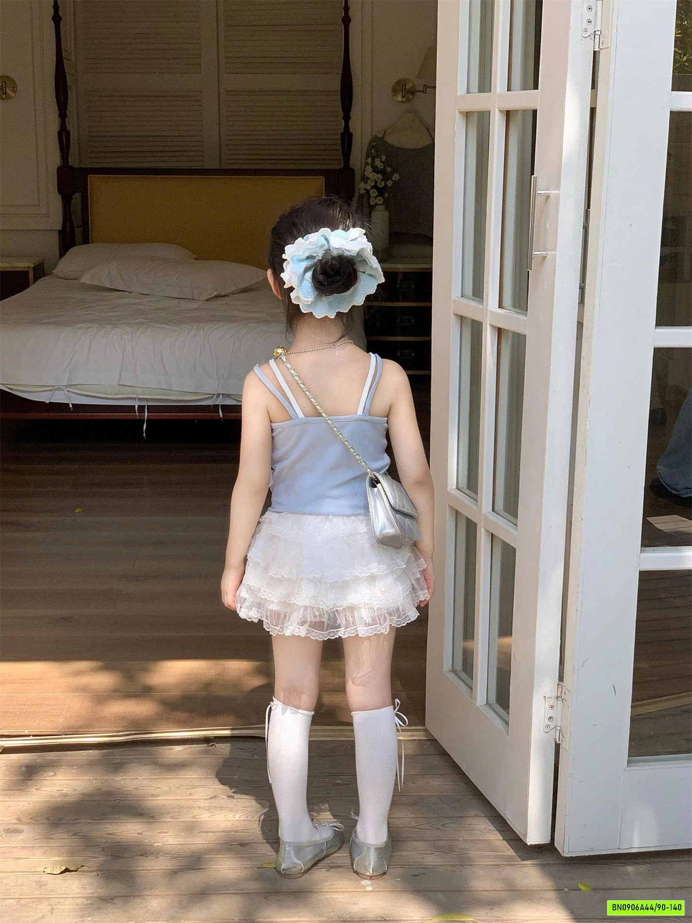 ÁO 2 DÂY NƠ MIX CV REN TRẮNG