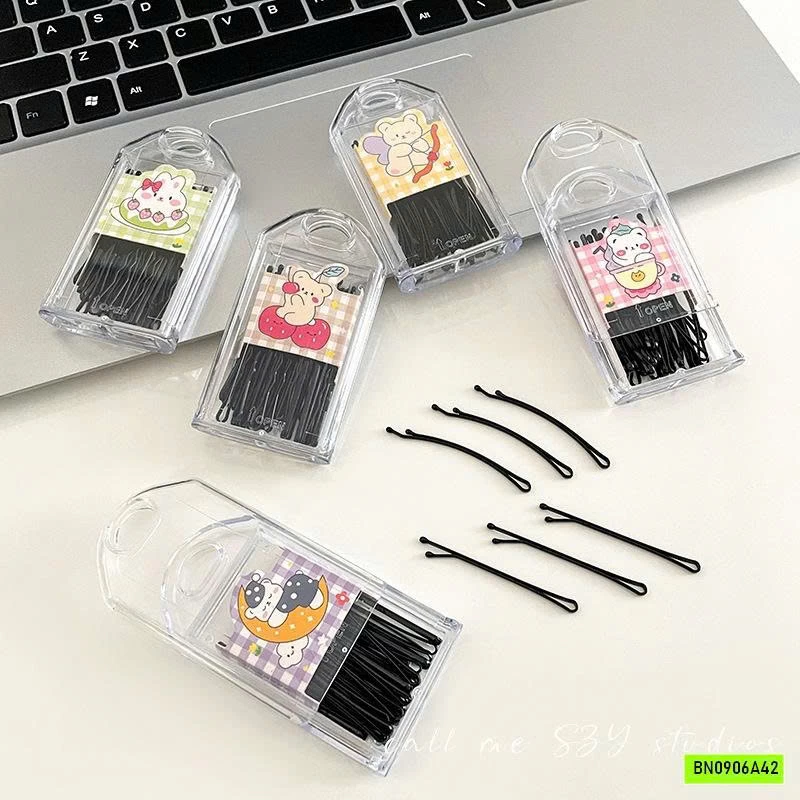 HỘP 30 KẸP TÓC ĐEN