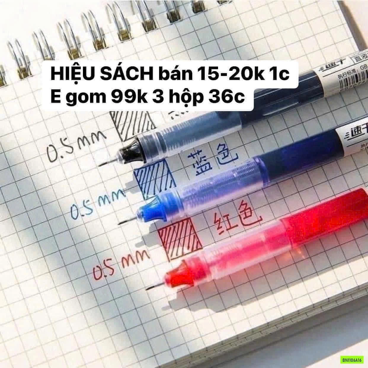 COMBO 36 BÚT BI NƯỚC 0.5MM