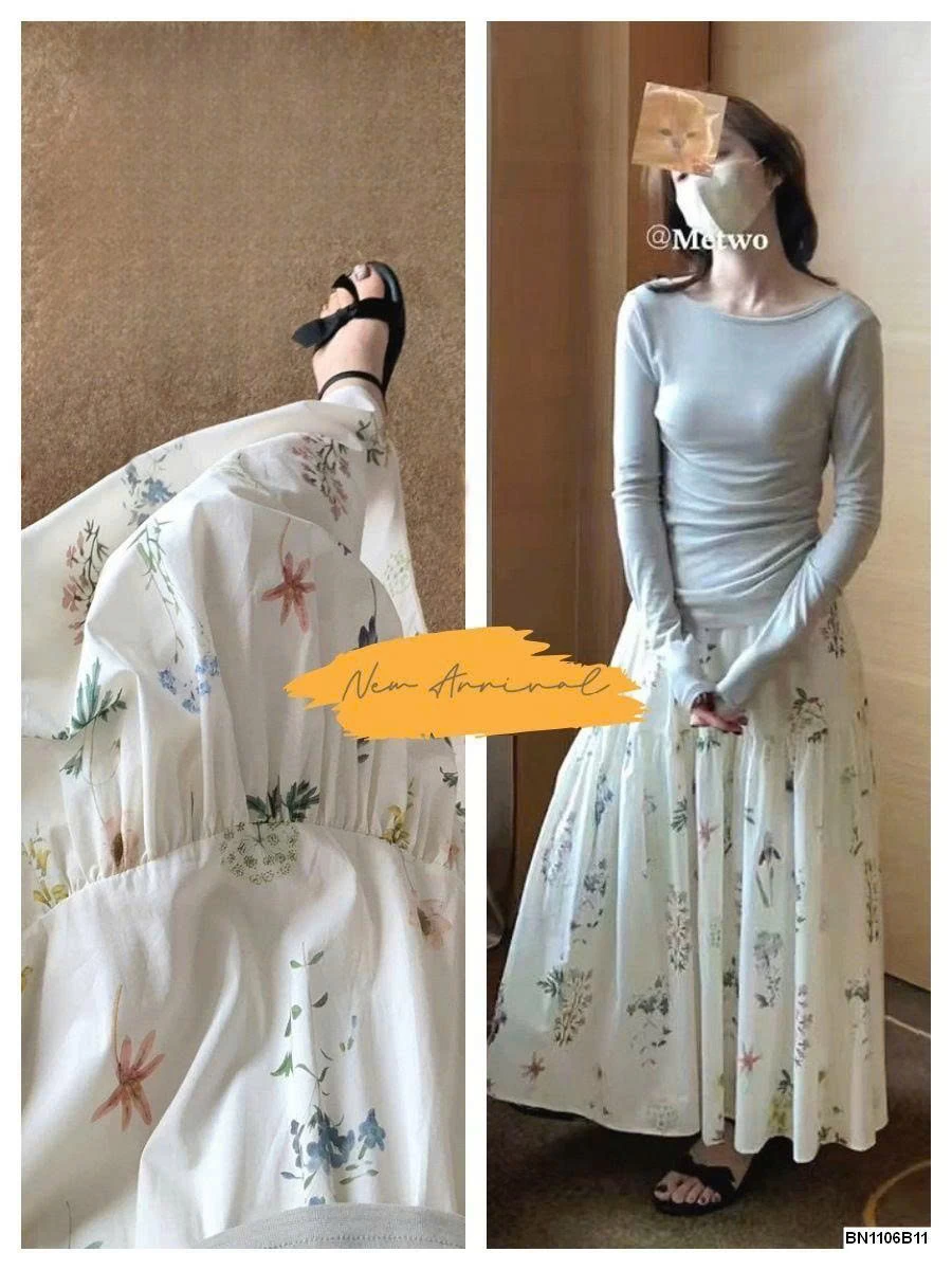 CHÂN VÁY HOA DÁNG DÀI ANNA