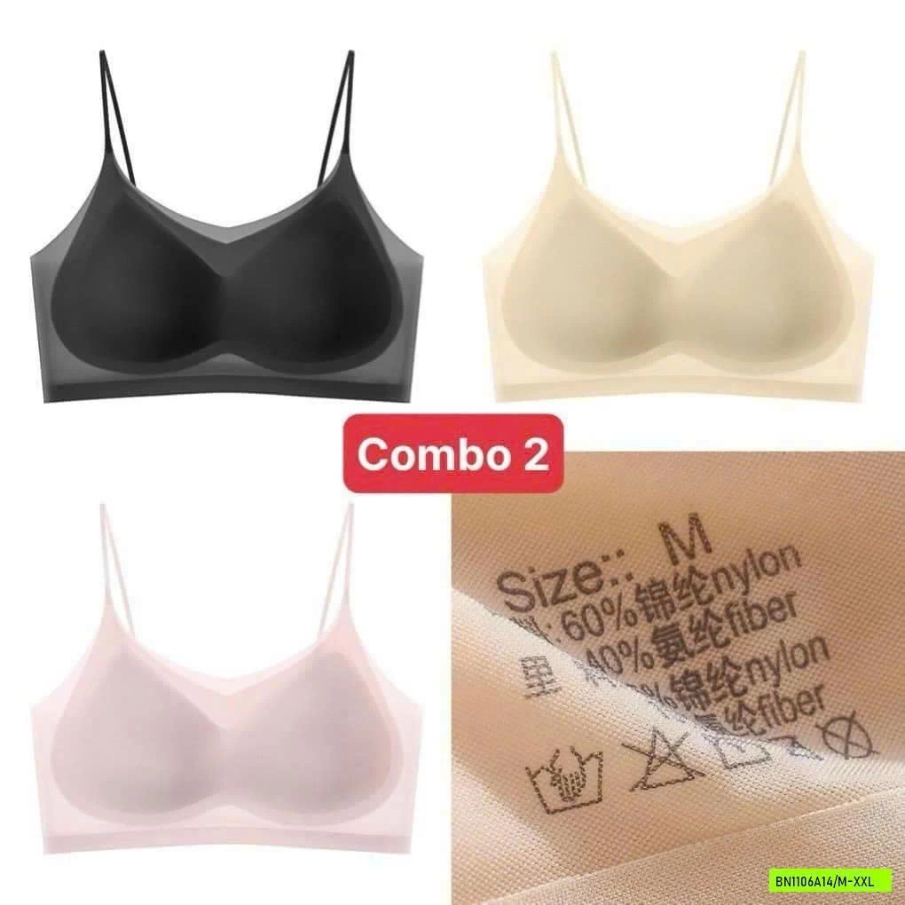 COMBO 3 ÁO LÓT KHÔNG ĐỘ LỤA TÀNG HÌNH