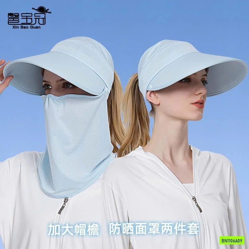 MŨ CHỐNG NẮNG KÈM KHẨU TRANG