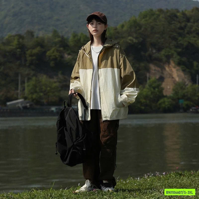 KHOÁC GIÓ MỎNG CHỐNG NẮNG PHỐI MÀU