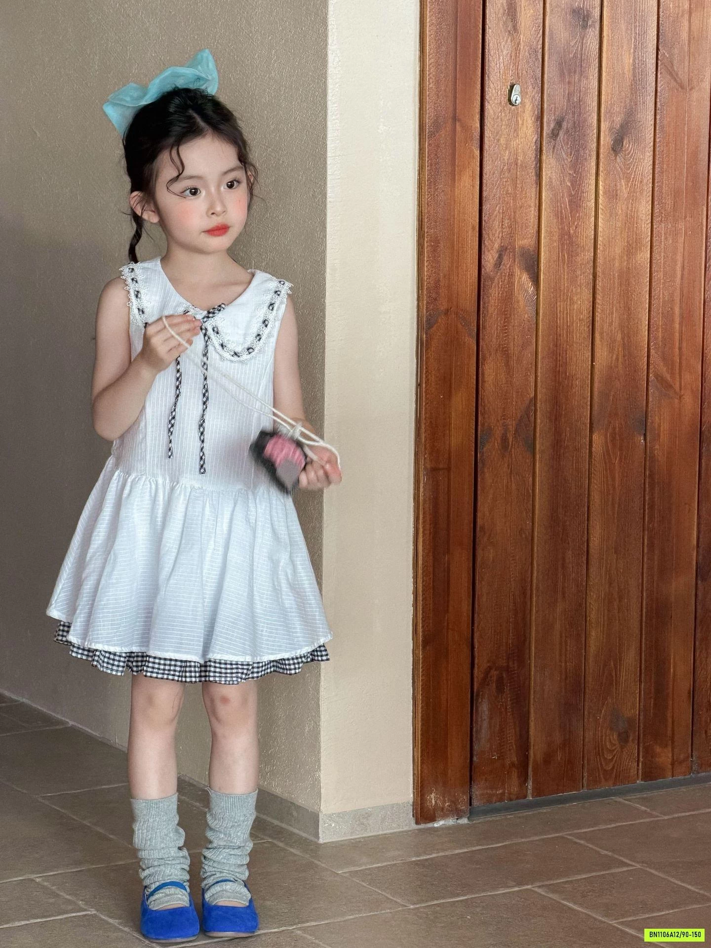 ĐẦM XÒE TRẮNG CỔ SEN TIỂU THƯ