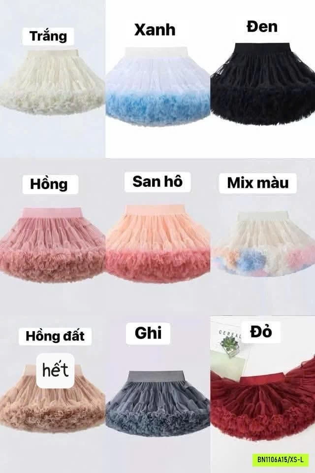 CHÂN VÁY TUTU BỒNG BỀNH