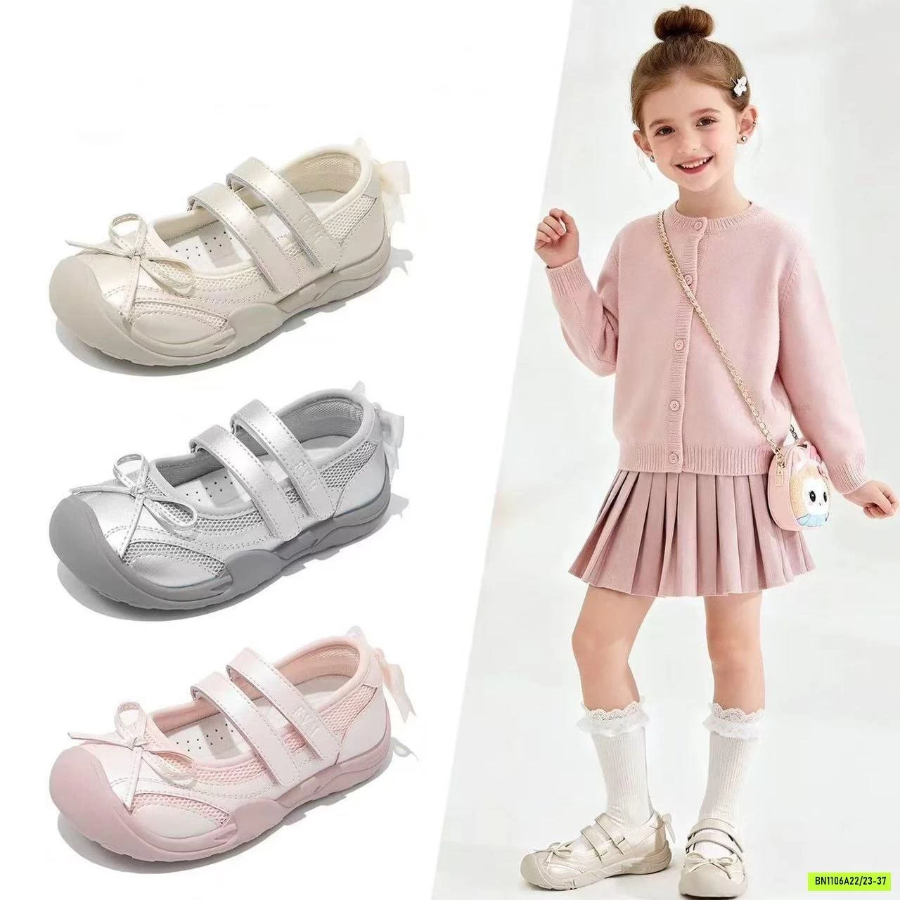 GIÀY LƯỚI THỂ THAO QUAI DÁN GẮN NƠ