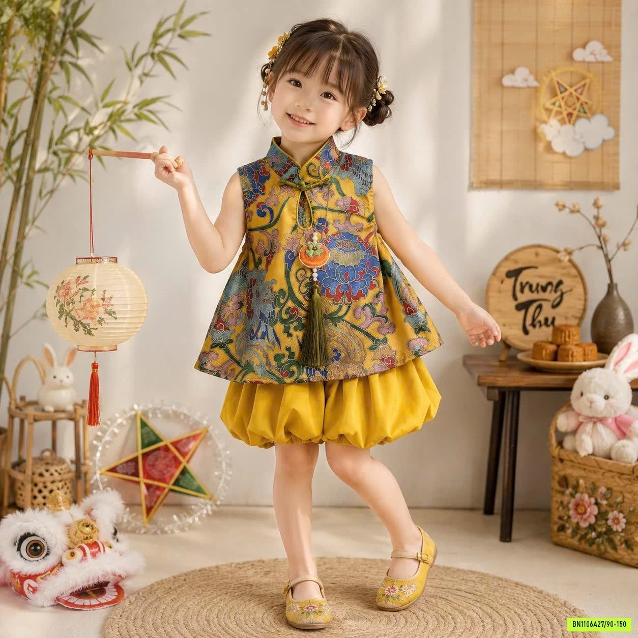 SÉT BỘ CỔ TRANG QUẦN BÍ VÀNG
