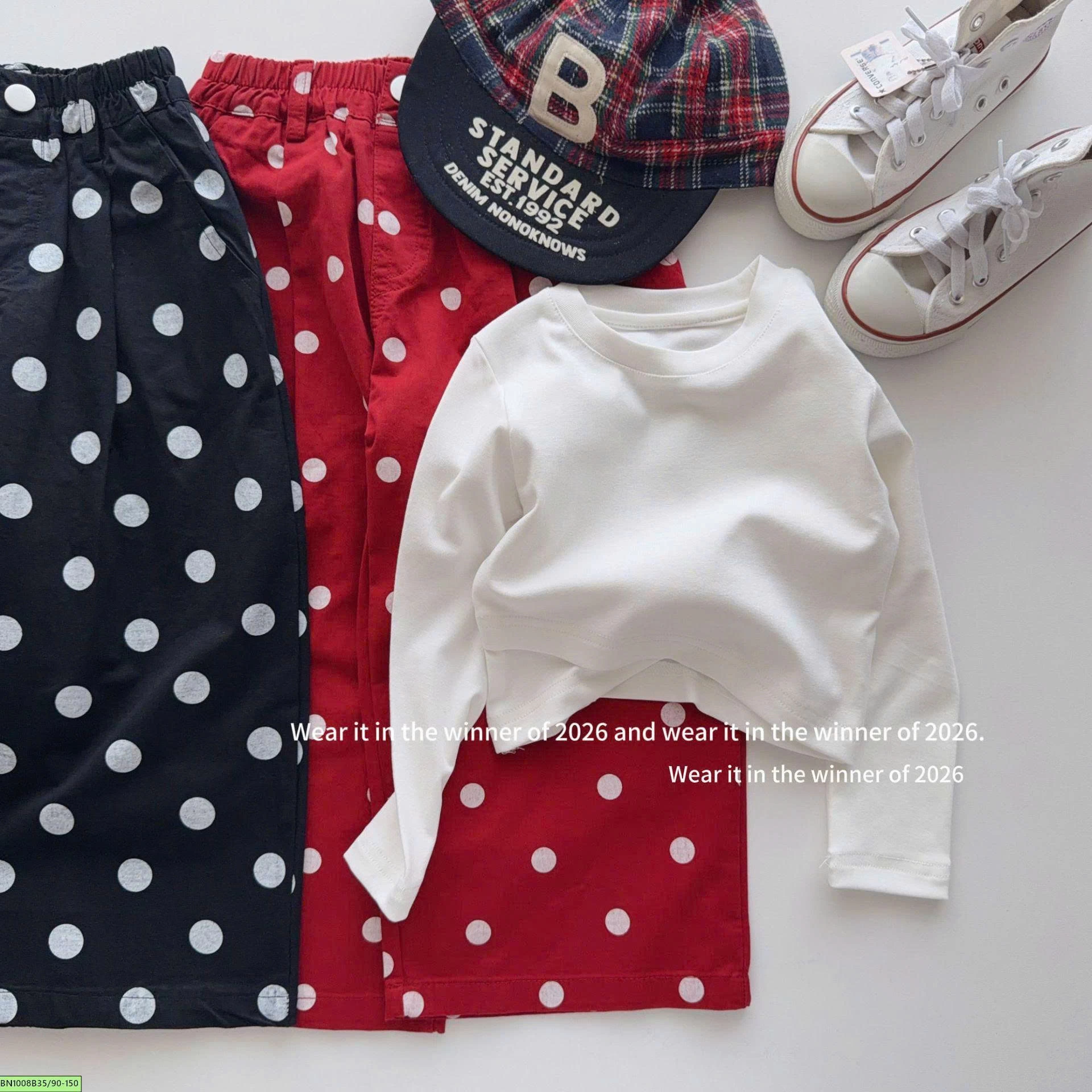 QUẦN CHẤM BI THỜI TRANG T&Qkids