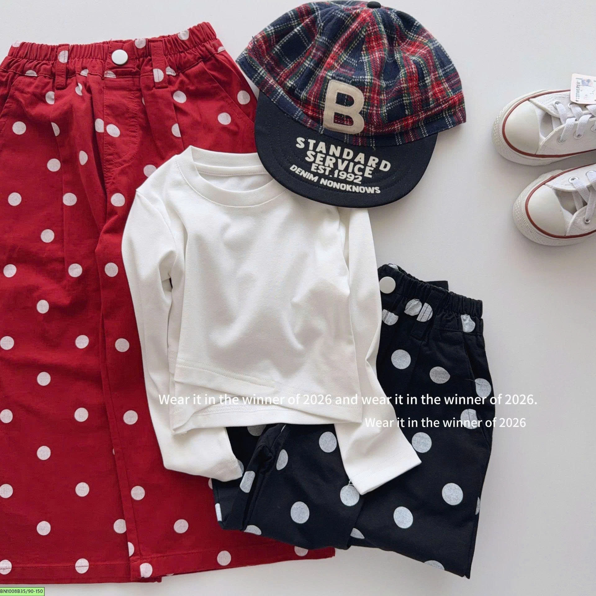 QUẦN CHẤM BI THỜI TRANG T&Qkids