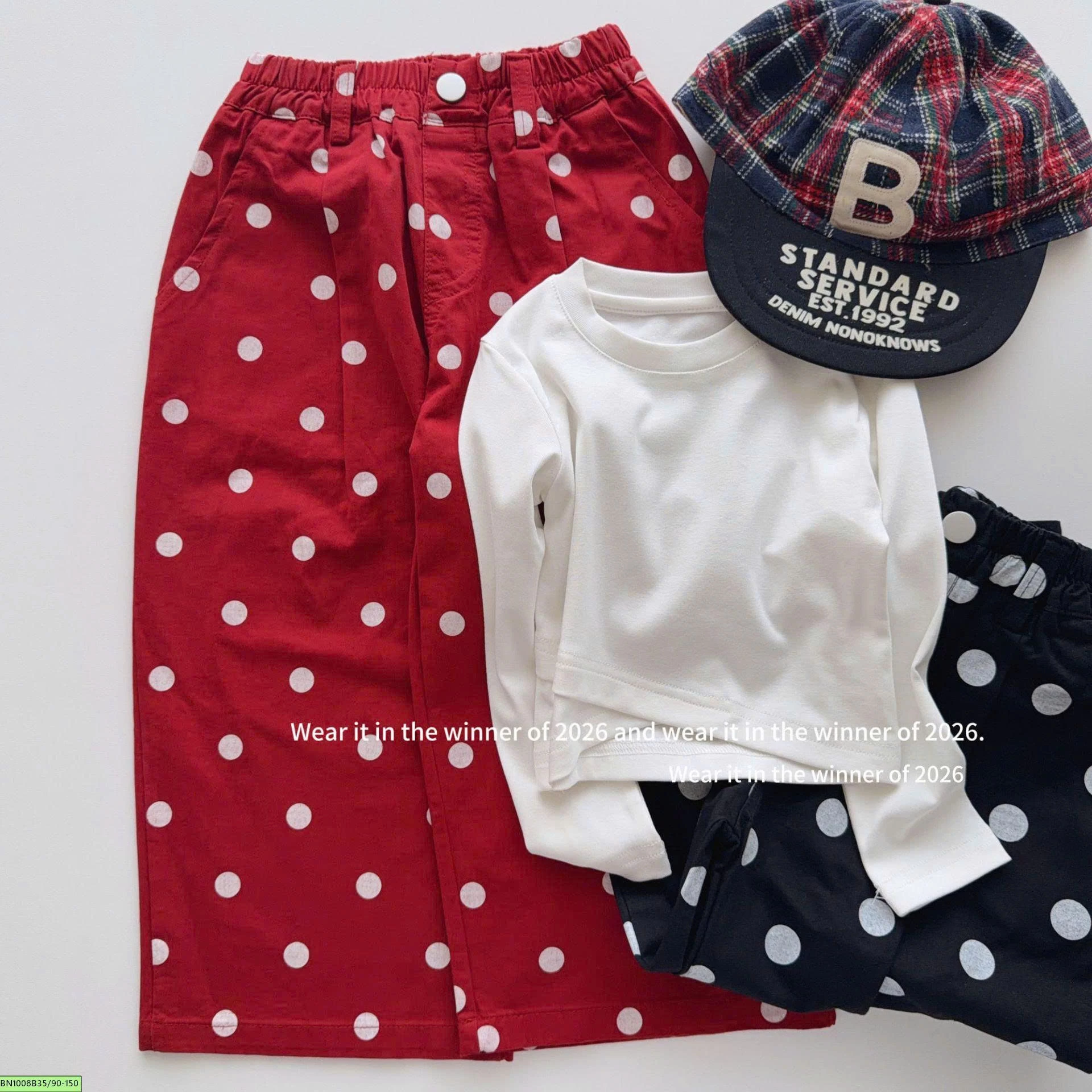 QUẦN CHẤM BI THỜI TRANG T&Qkids
