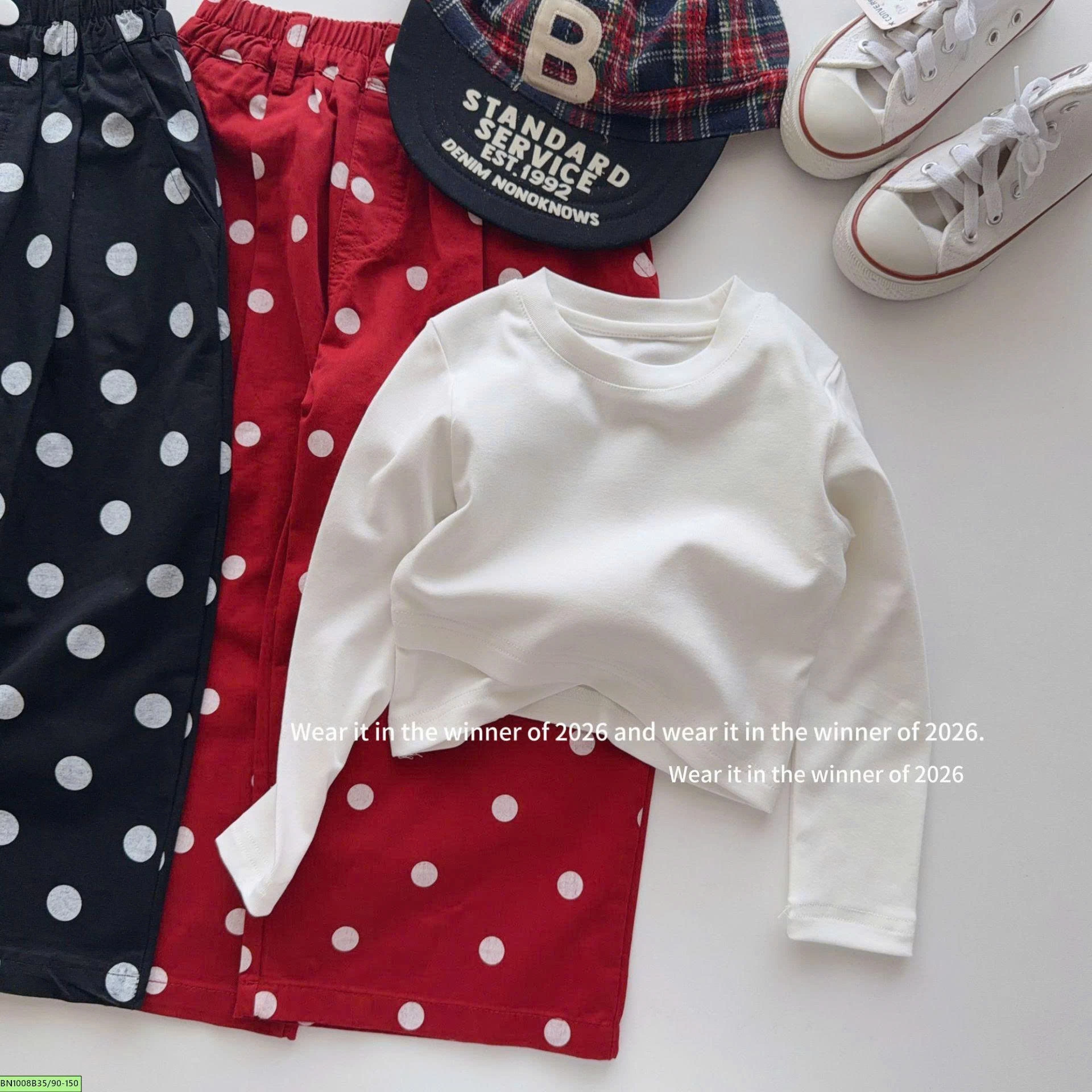 QUẦN CHẤM BI THỜI TRANG T&Qkids