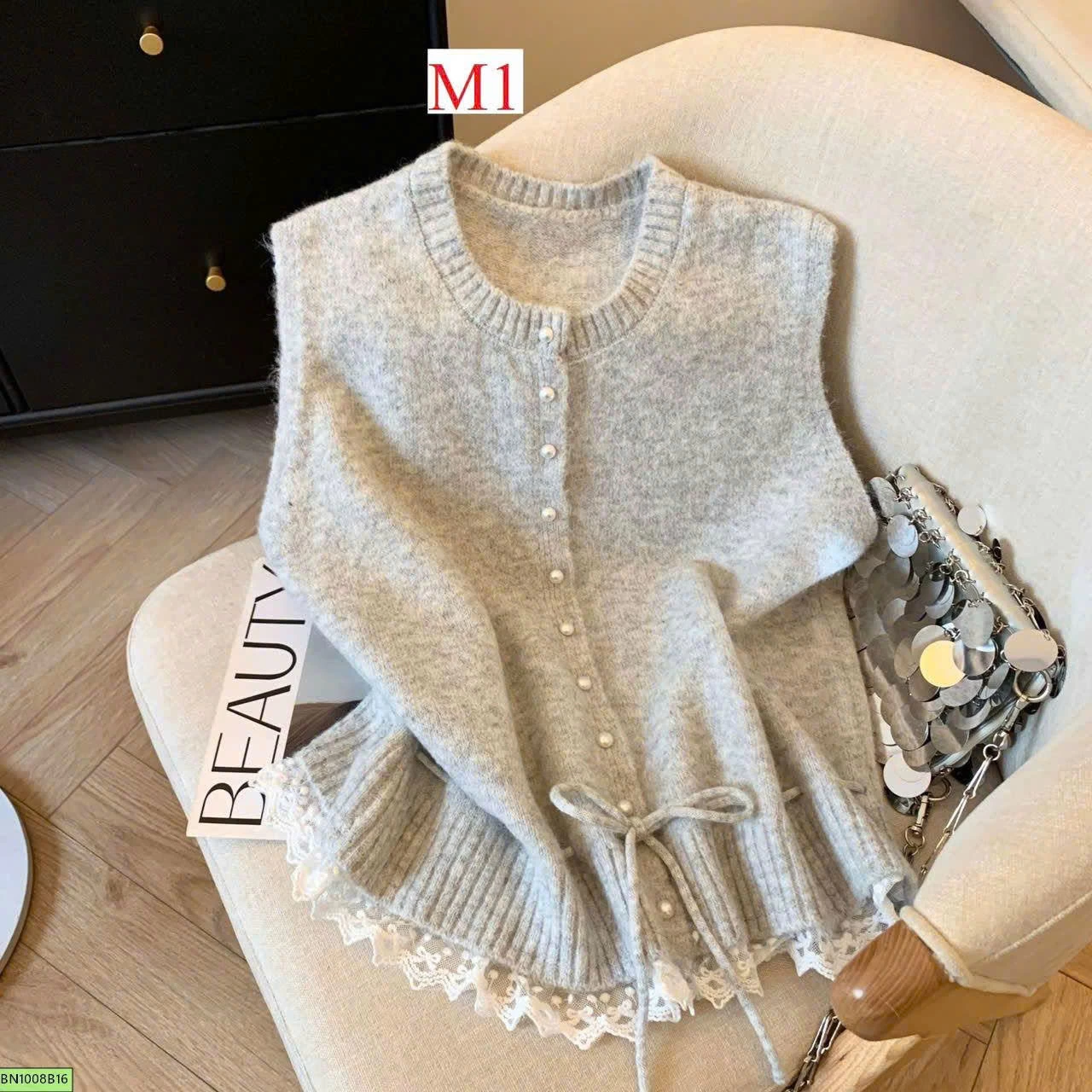ÁO GILE LEN PHỐI REN