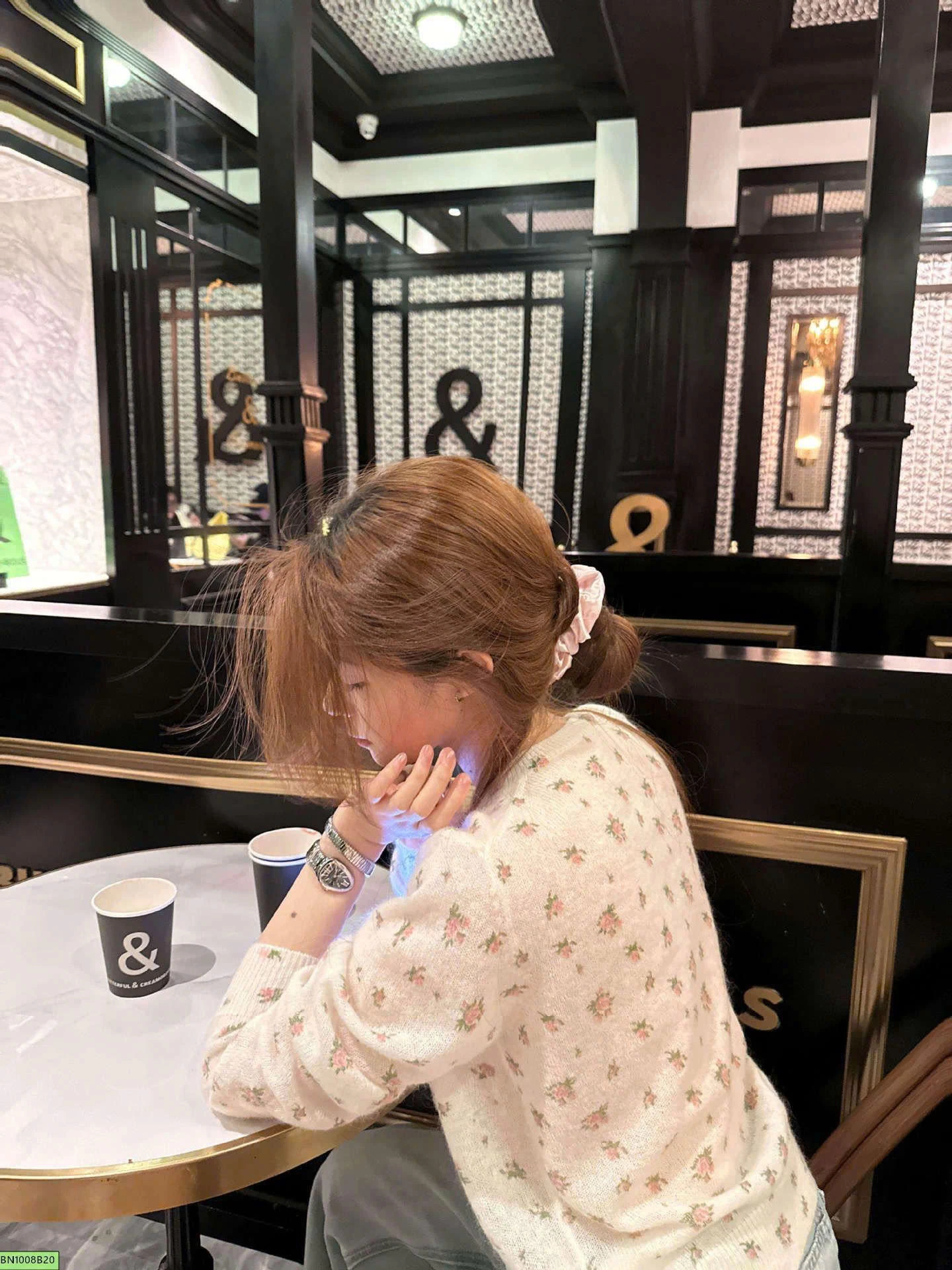 ÁO CARDIGAN LEN MỎNG IN HOA MÙA THU