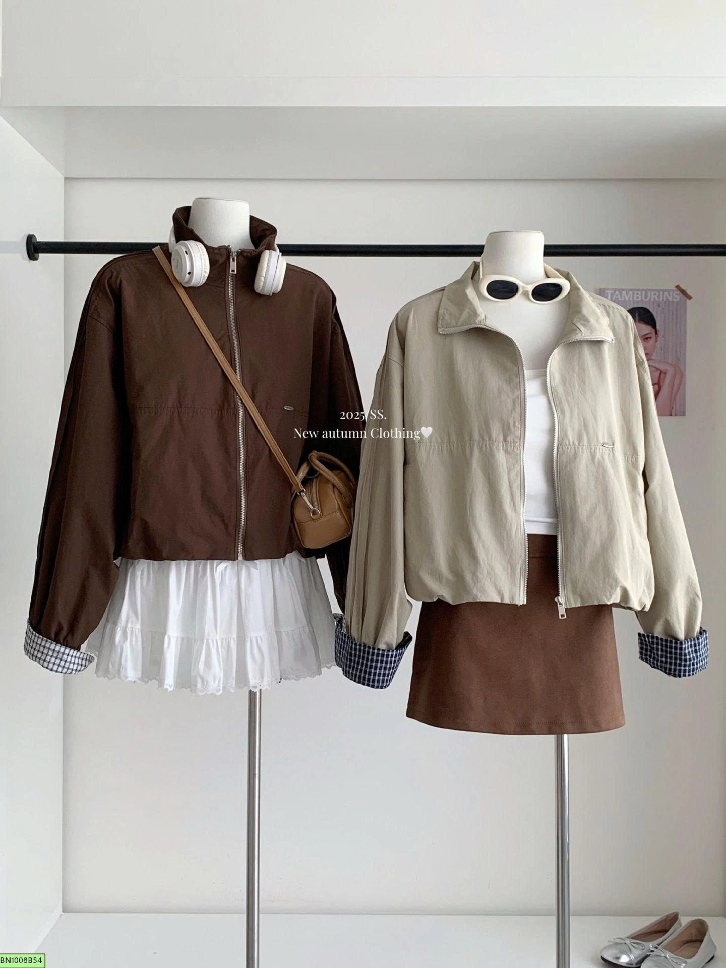 ÁO KHOÁC GIÓ RETRO NỮ