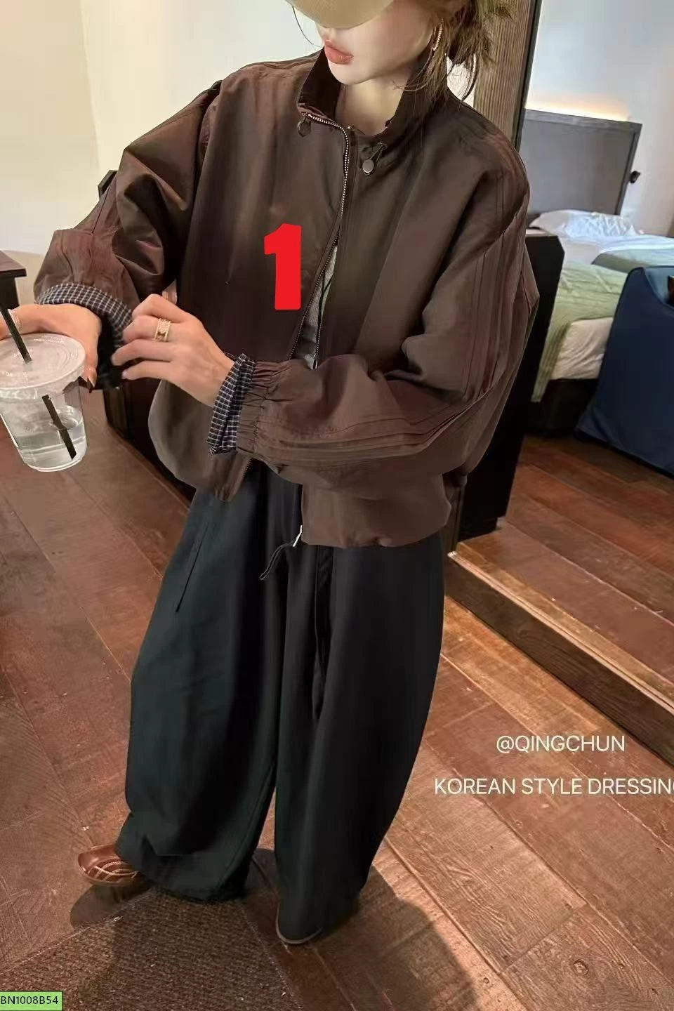 ÁO KHOÁC GIÓ RETRO NỮ
