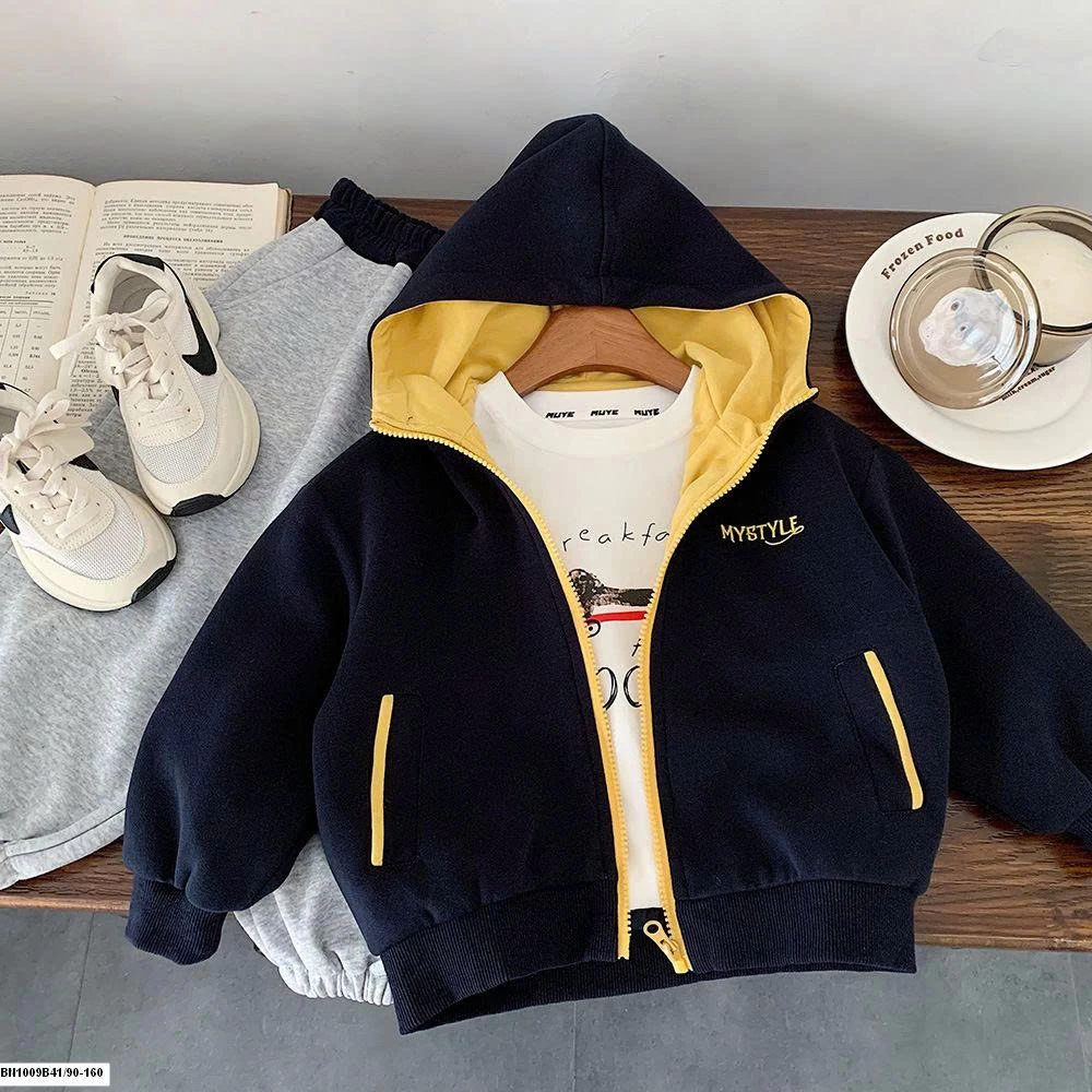 ÁO KHOÁC NỈ KÉO KHÓA MYSTYLE