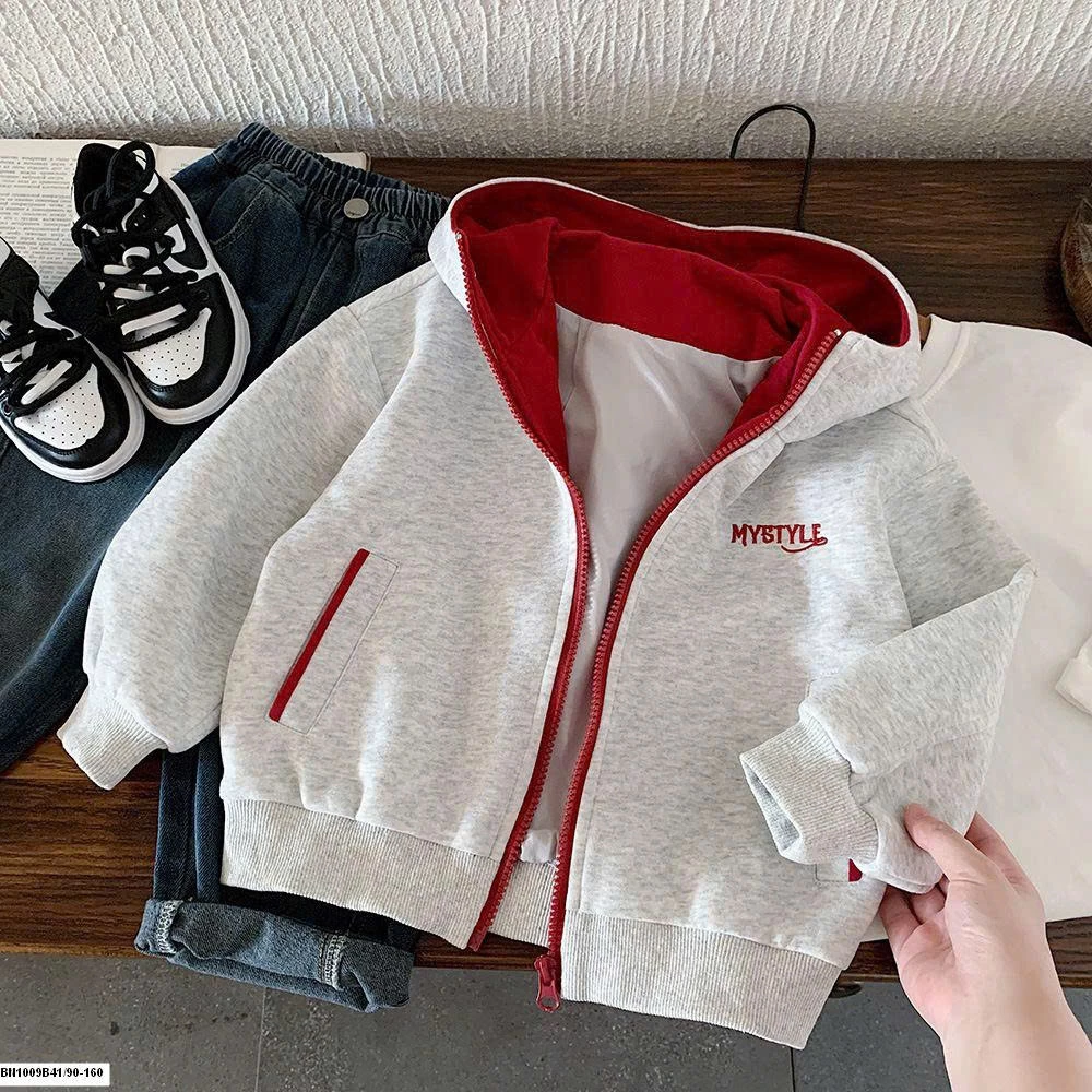 ÁO KHOÁC NỈ KÉO KHÓA MYSTYLE