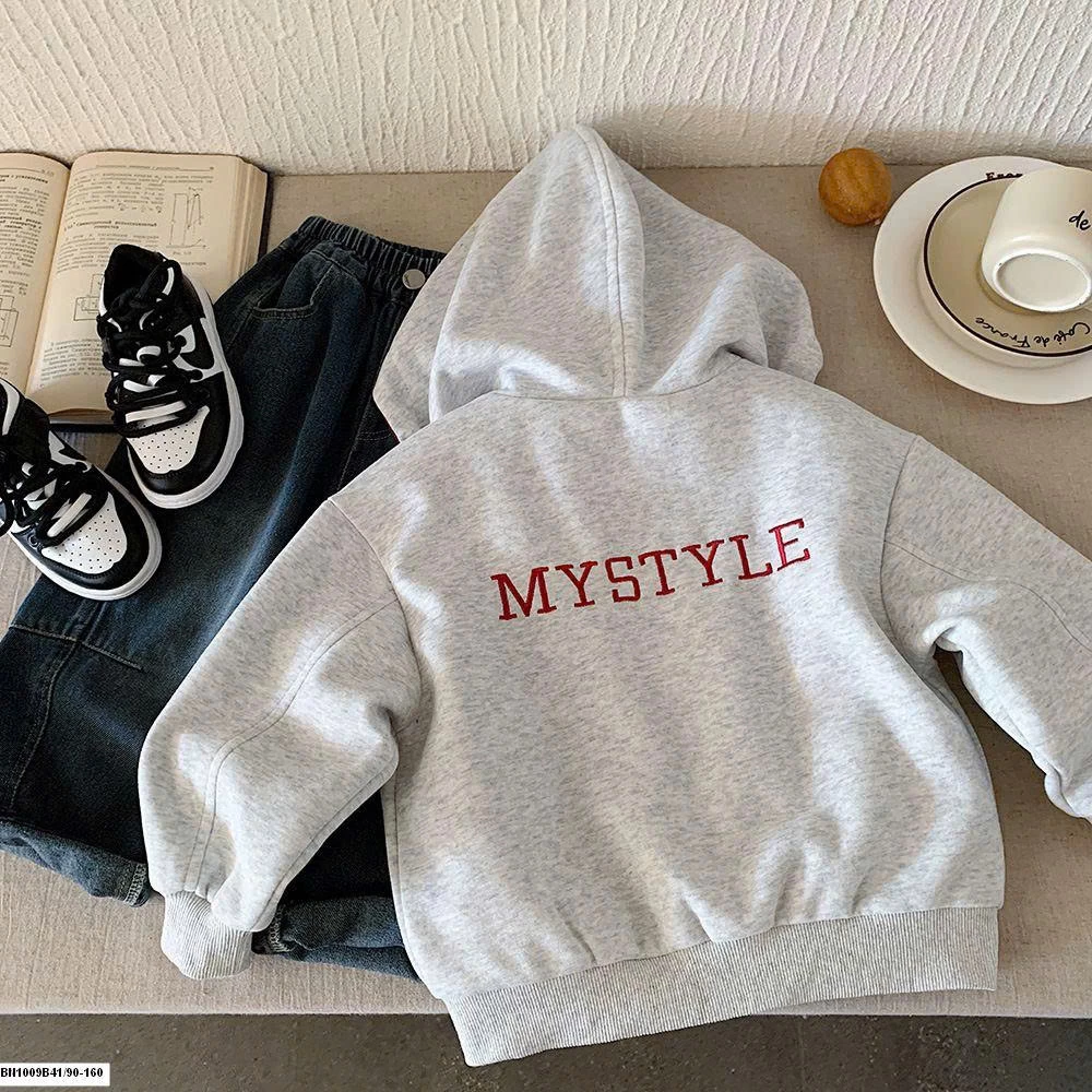 ÁO KHOÁC NỈ KÉO KHÓA MYSTYLE
