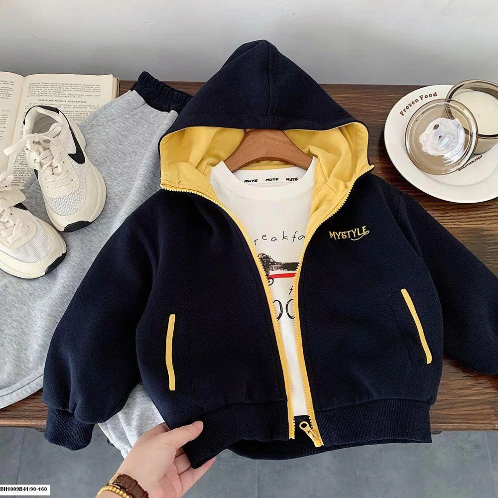 ÁO KHOÁC NỈ KÉO KHÓA MYSTYLE