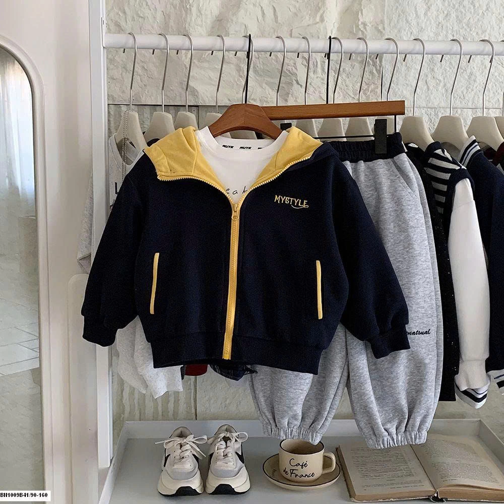 ÁO KHOÁC NỈ KÉO KHÓA MYSTYLE