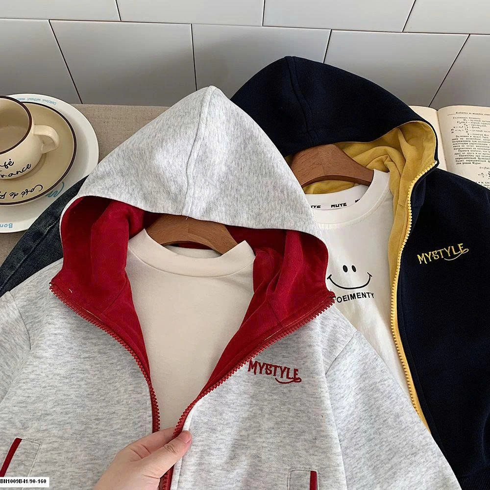 ÁO KHOÁC NỈ KÉO KHÓA MYSTYLE