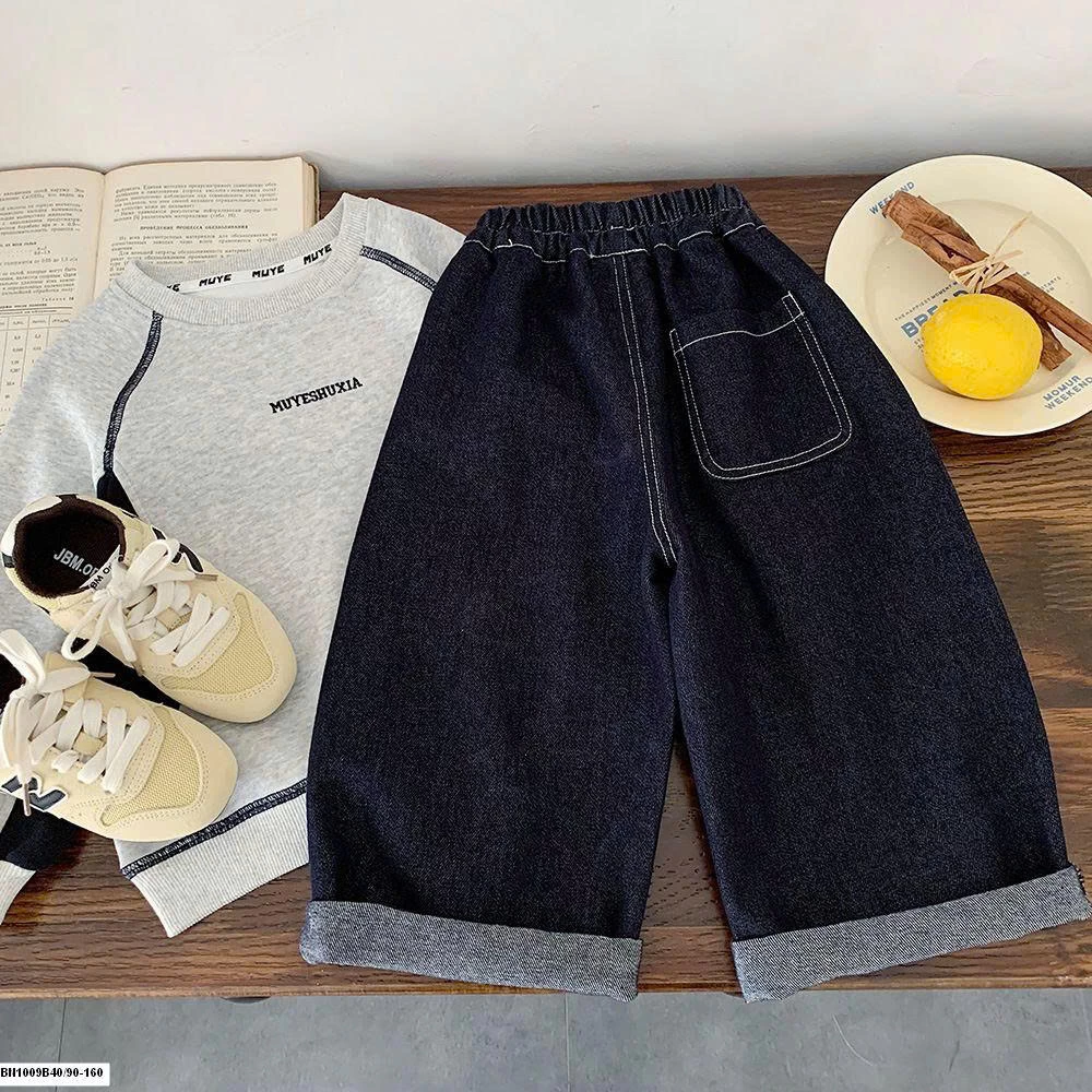 QUẦN JEAN CHỈ NỔI CẠP CHUN