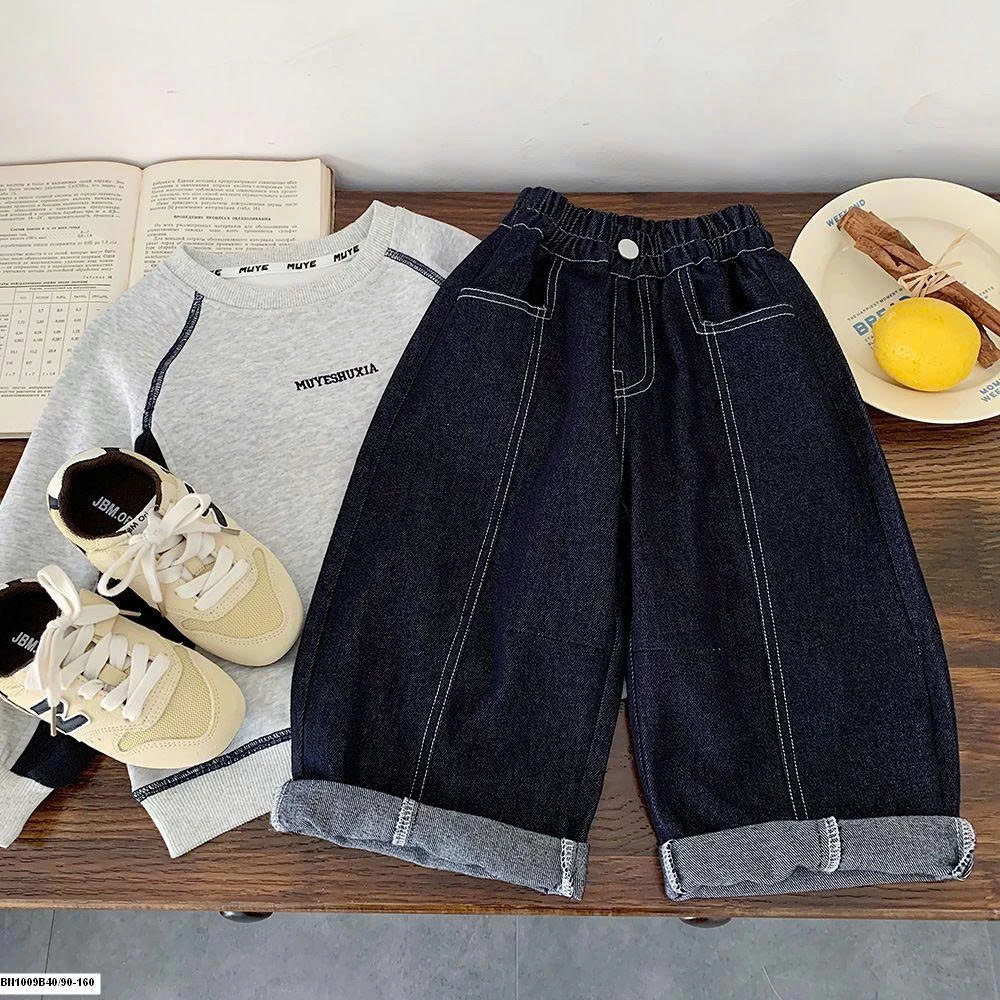 QUẦN JEAN CHỈ NỔI CẠP CHUN