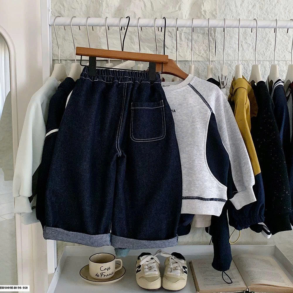 QUẦN JEAN CHỈ NỔI CẠP CHUN